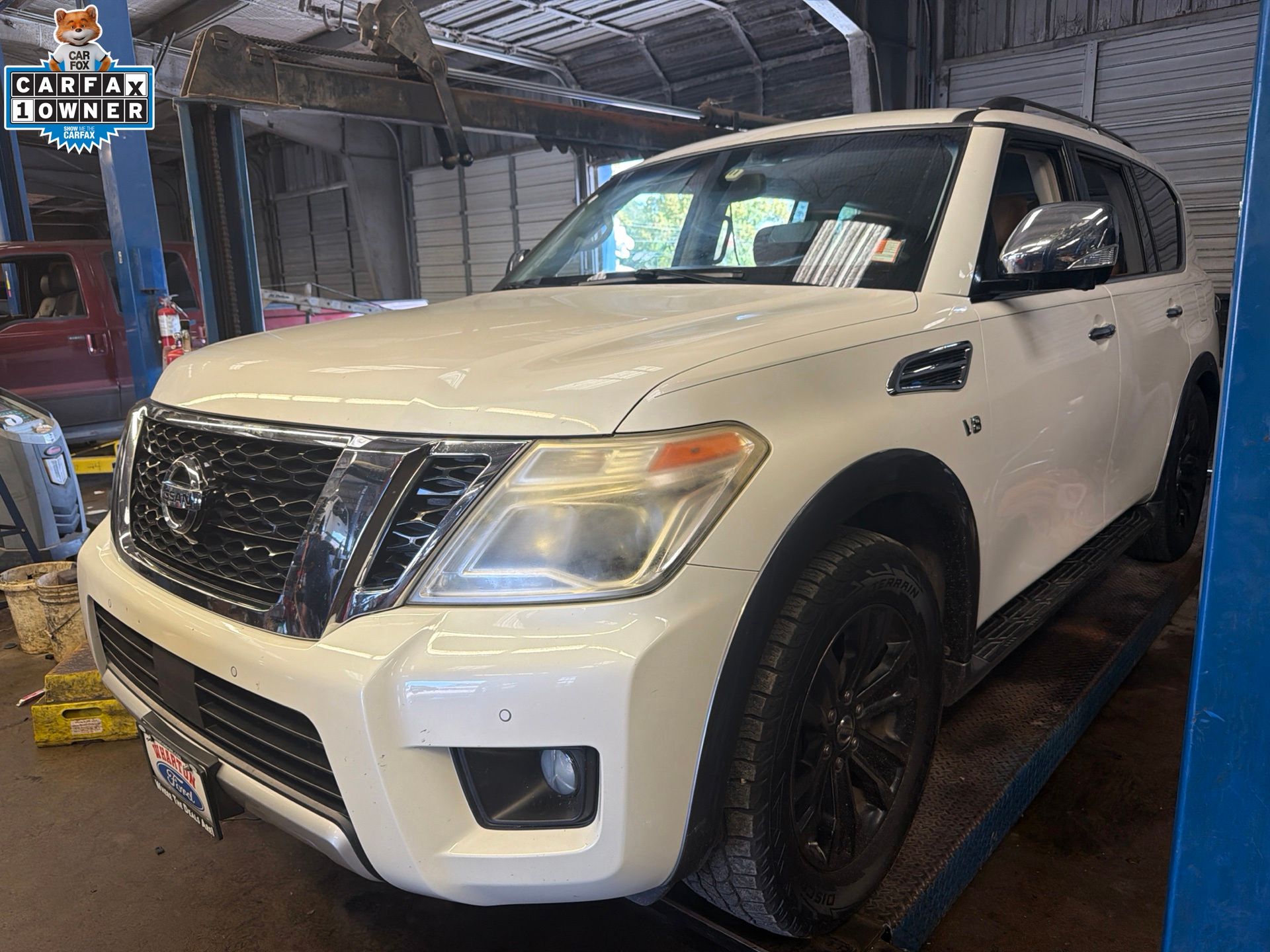 2017 Nissan Armada Platinum White at Emmons Autoplex
