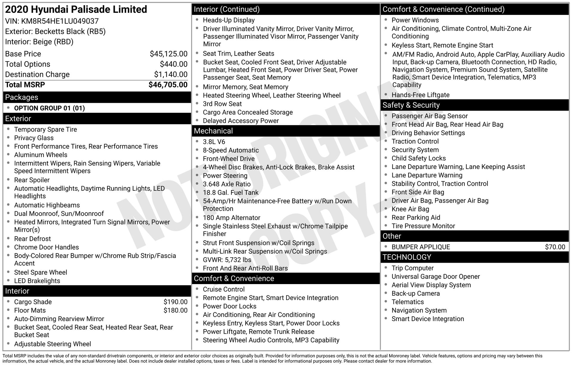 2020 Hyundai Palisade Limited