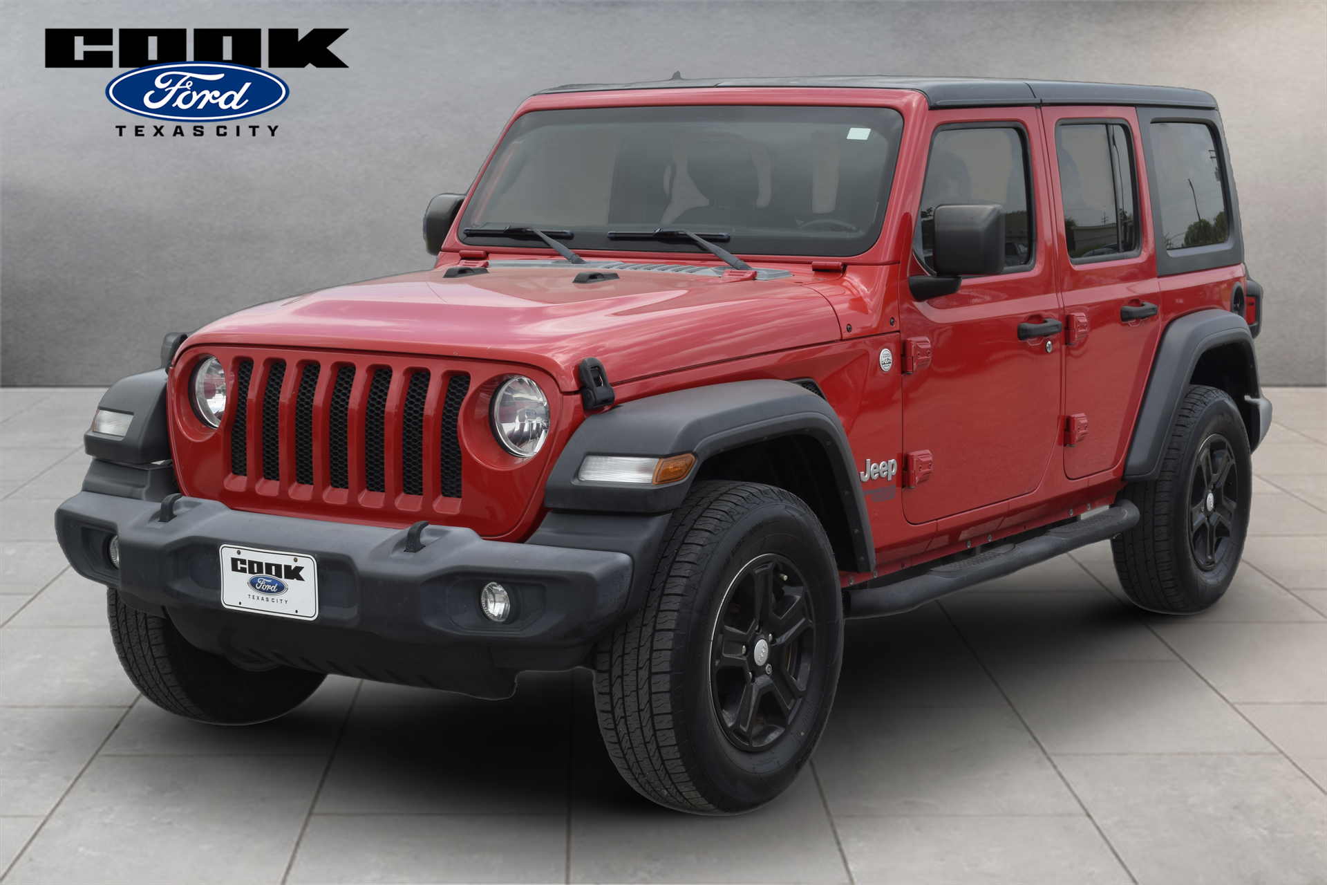 2018 Jeep Wrangler Unlimited Sport S Red at Toyota of Victoria