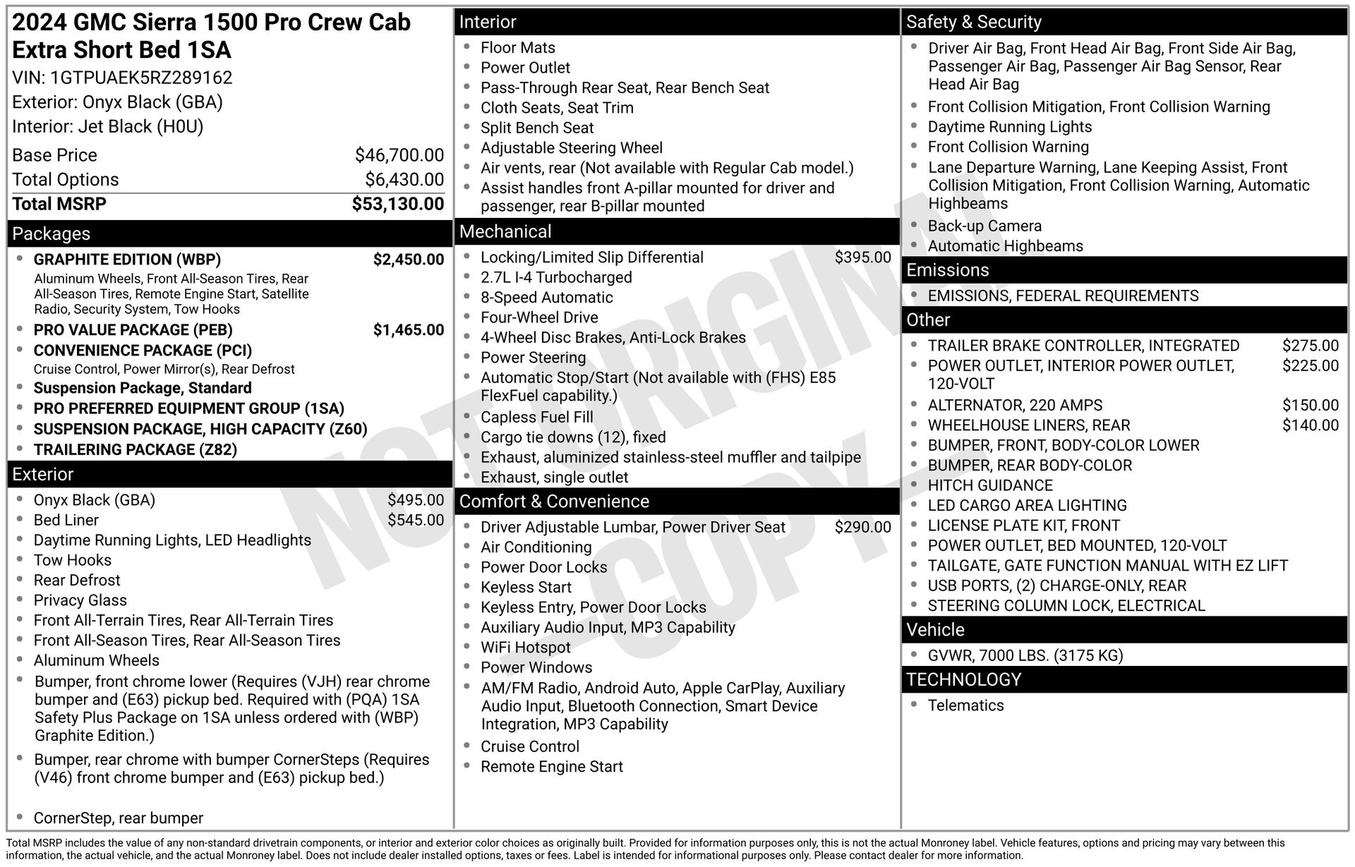 Sierra 1500 Crew Cab Pro