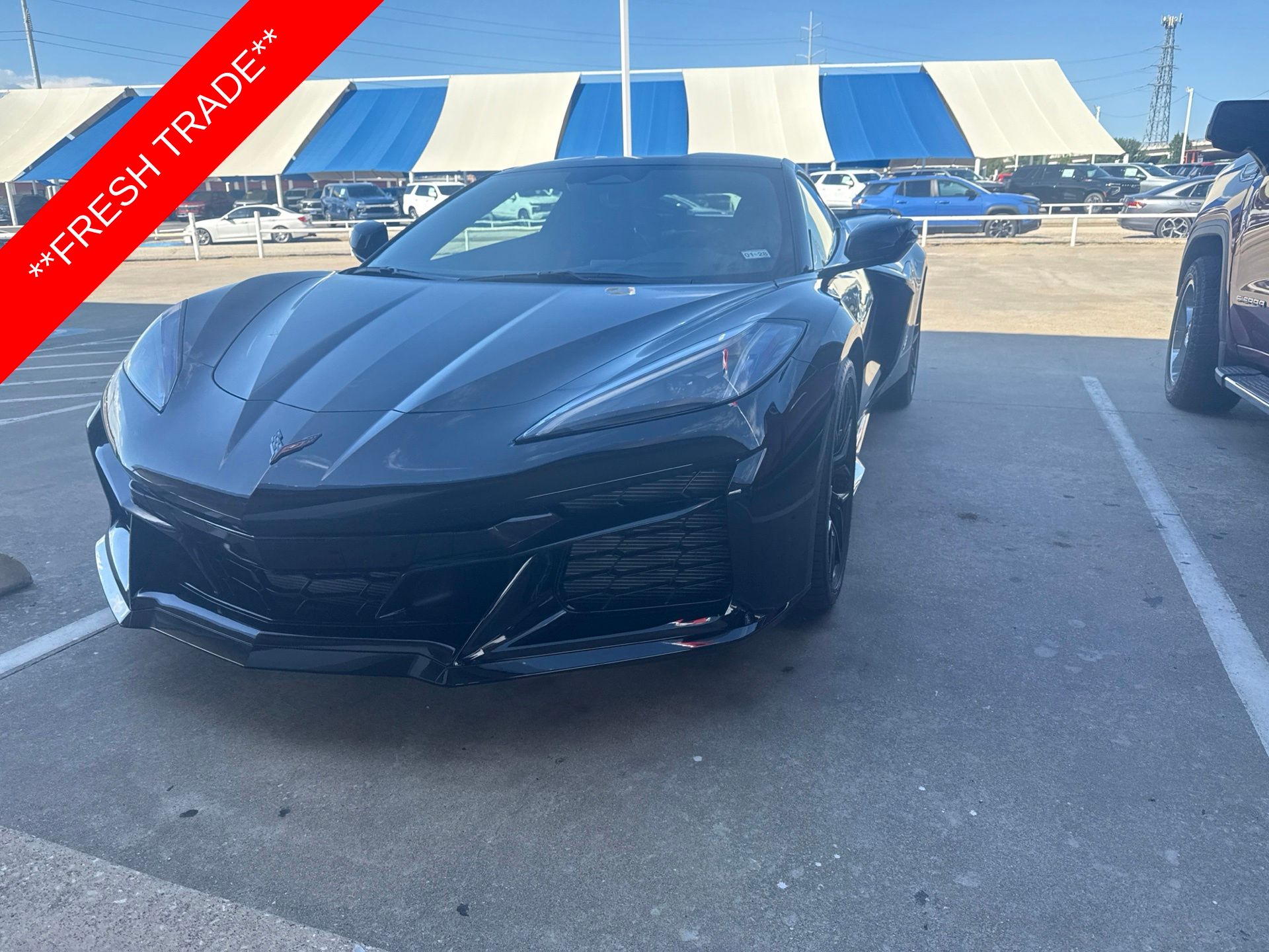 Black 2025 Chevrolet Corvette Coupe Rear-Wheel Drive 8-Speed Dual Clutch