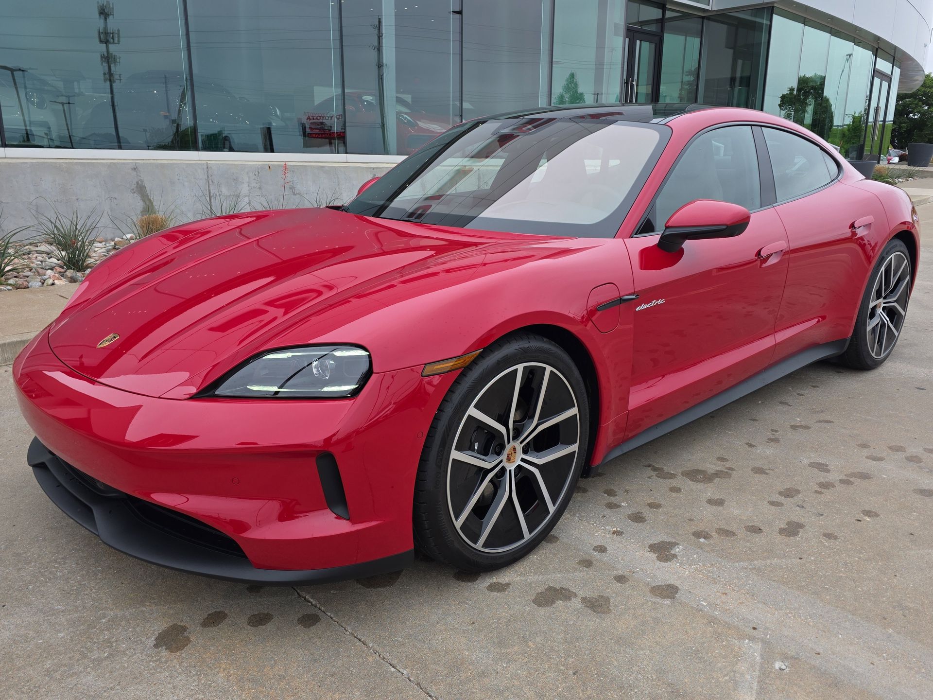 Carmine Red 2026 Porsche Taycan 2-Speed Automatic