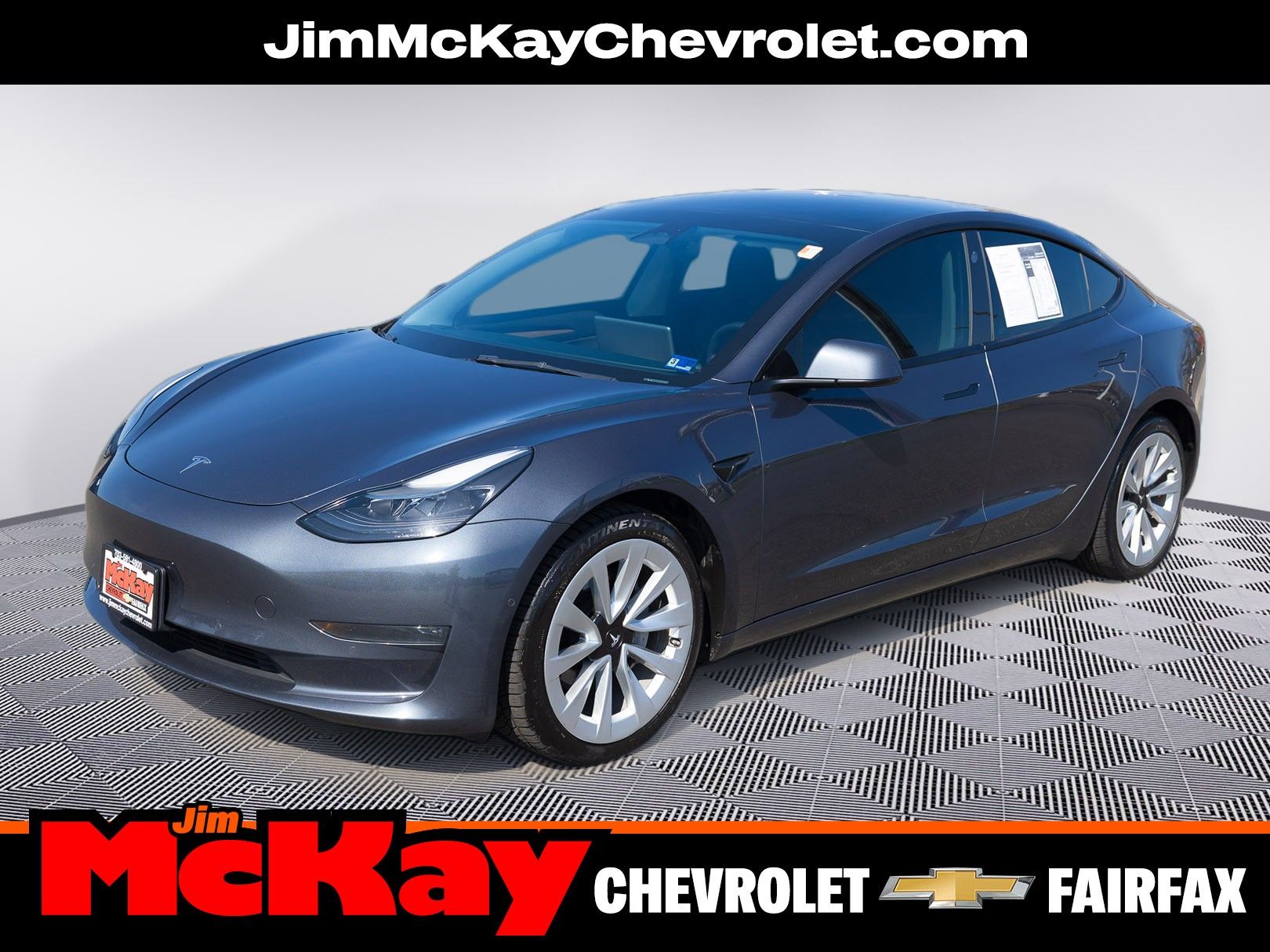 Midnight Silver Metallic 2022 Tesla Model 3 Long Range AWD Sedan All-Wheel Drive 1-Speed Automatic
