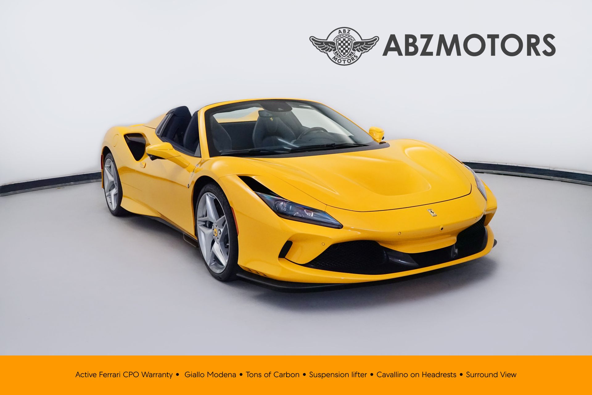 Giallo Modena 2022 Ferrari F8 Convertible Rear-Wheel Drive Automatic