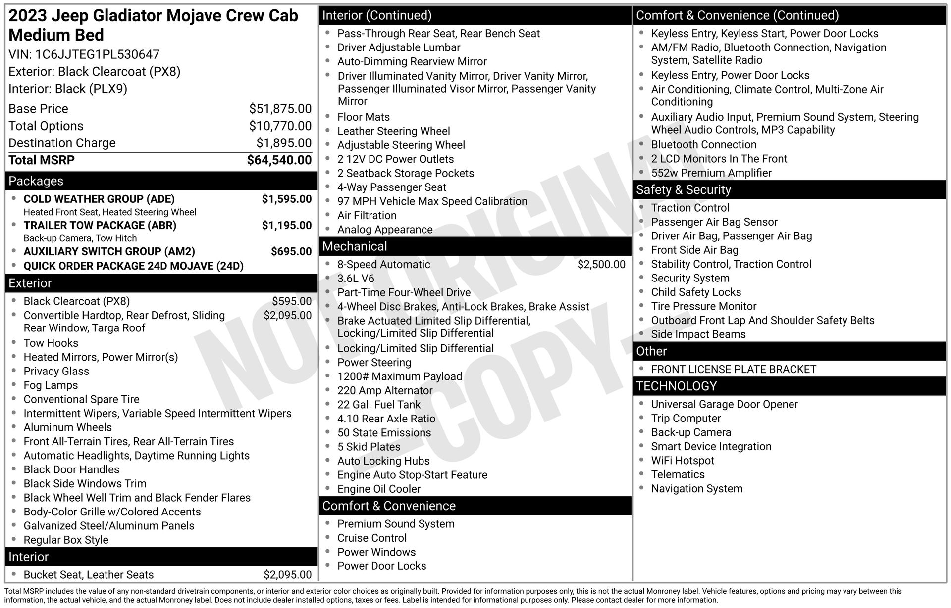 2023 JEEP GLADIATOR - Image 3