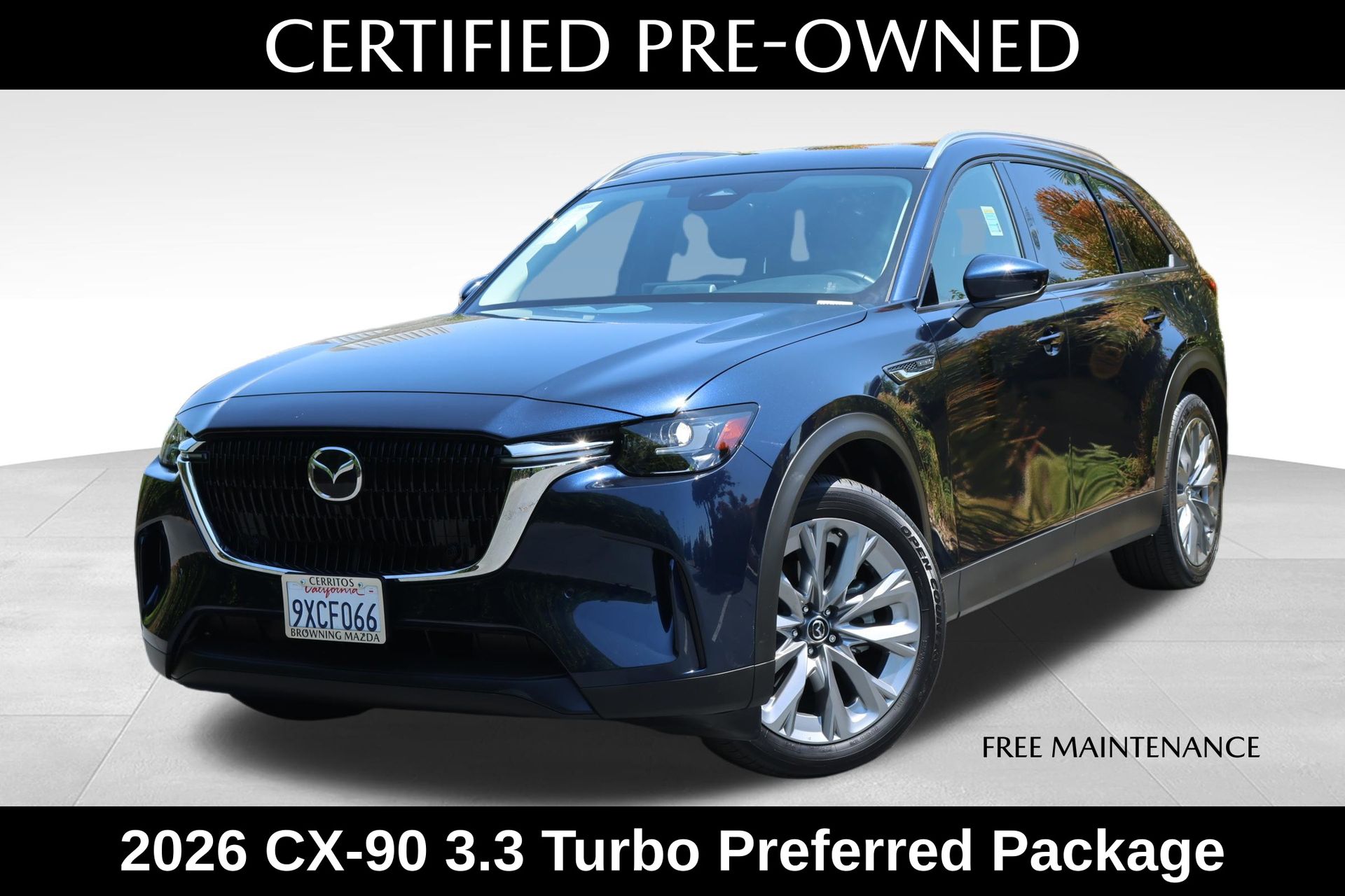 Deep Crystal Blue Mica 2026 Mazda CX-90 SUV / Crossover All-Wheel Drive 8-Speed Automatic
