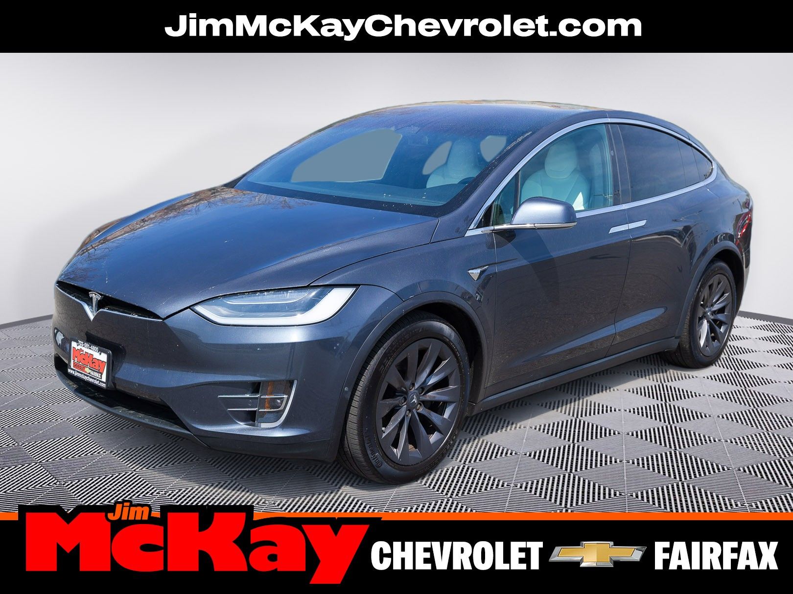 Midnight Silver Metallic 2019 Tesla Model X Long Range AWD SUV / Crossover All-Wheel Drive 1-Speed Dual Clutch