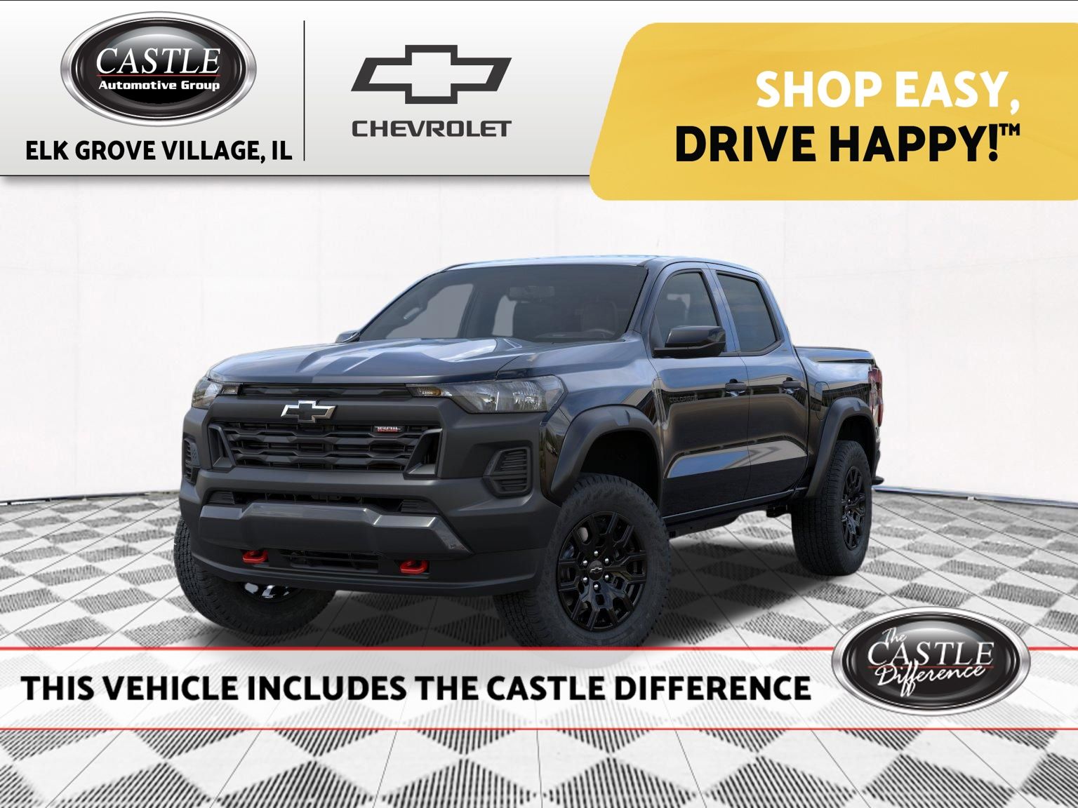 Black 2026 Chevrolet Colorado Pickup Truck Four-Wheel Drive 8-Speed Automatic