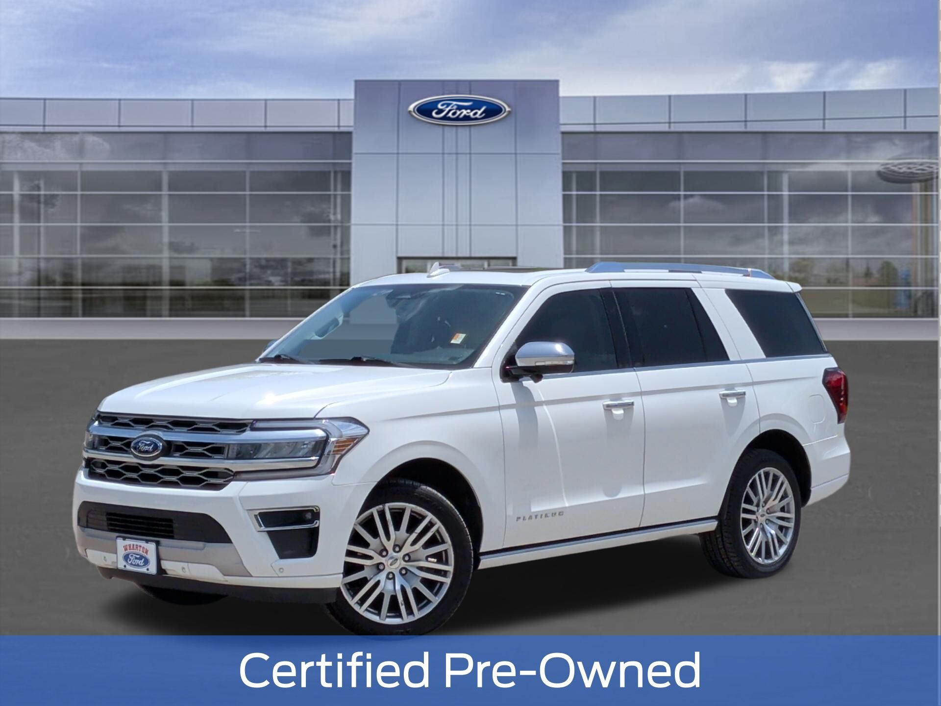 White Metallic 2023 Ford Expedition SUV / Crossover 4X2 Automatic