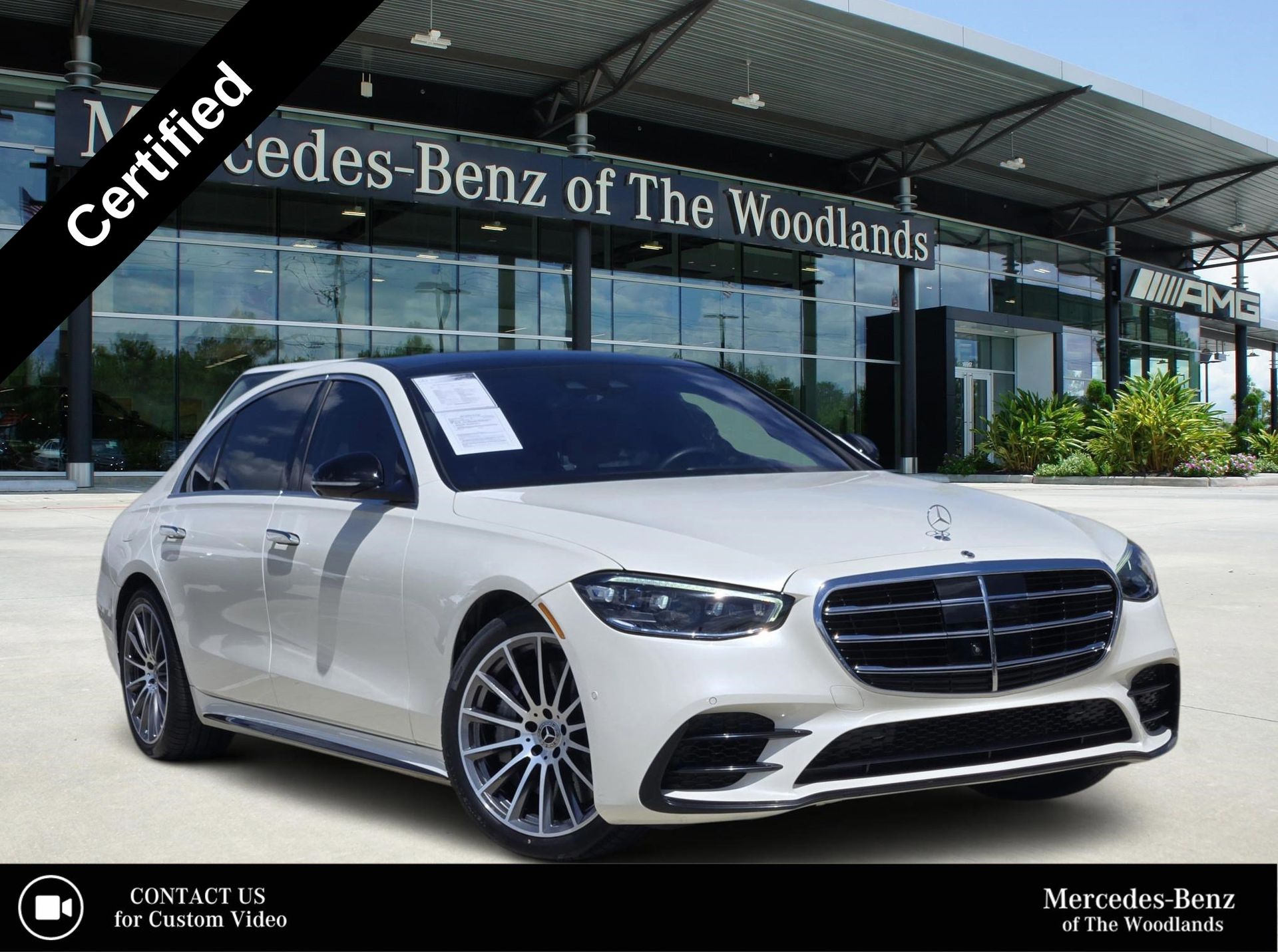 designo Diamond White Metallic 2021 Mercedes-Benz S-Class S 580 Sedan 4MATIC Sedan All-Wheel Drive 9-Speed Automatic