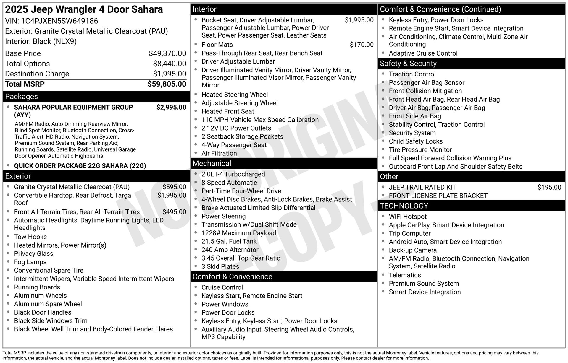 2025 JEEP WRANGLER - Image 1