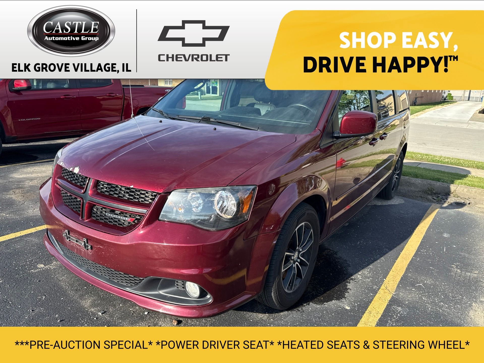 Octane Red Pearlcoat 2017 Dodge Grand Caravan Minivan Front-Wheel Drive 6-Speed Automatic