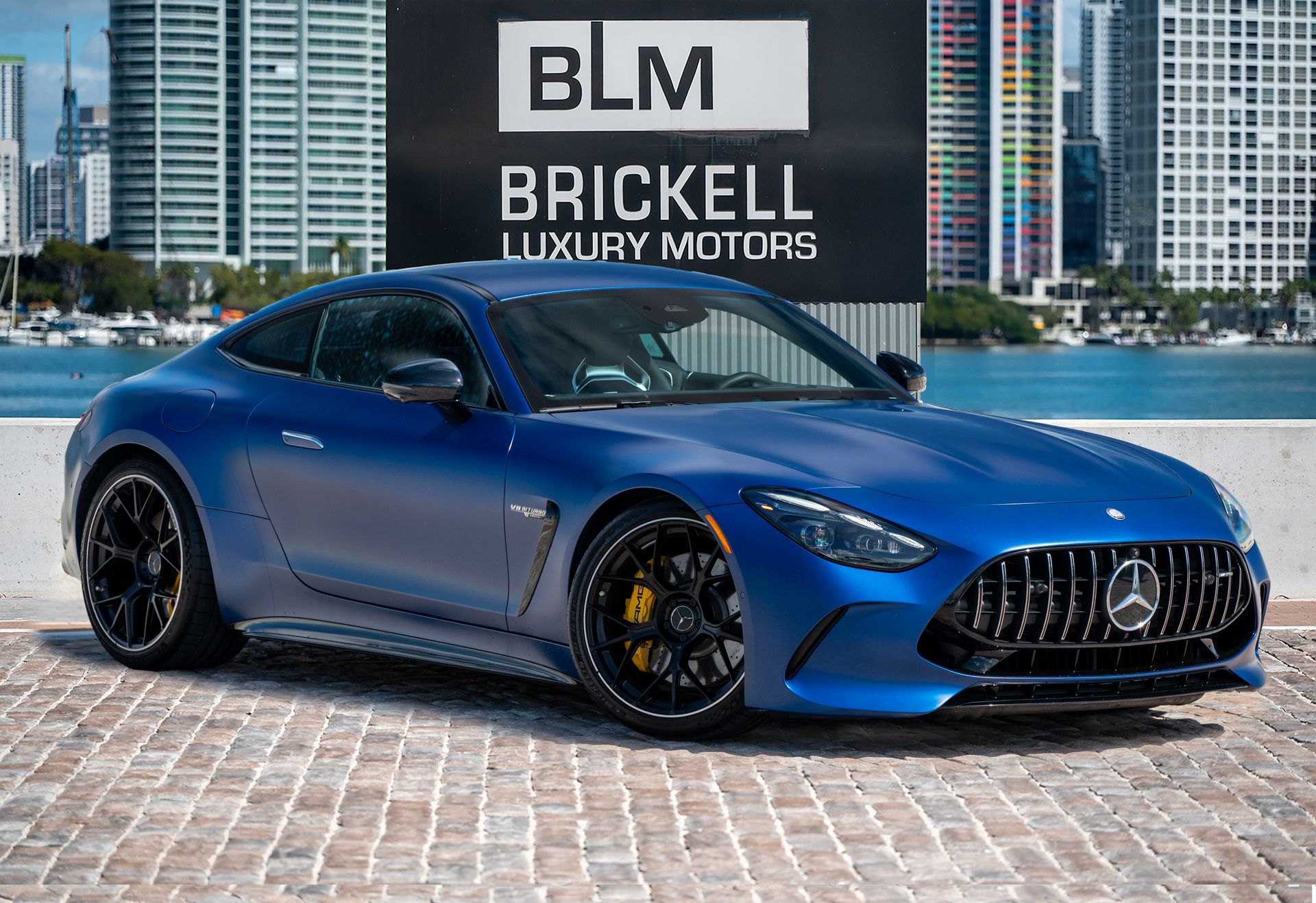Starling Blue Magno 2025 Mercedes-Benz AMG GT Coupe All-Wheel Drive 9-Speed Automatic