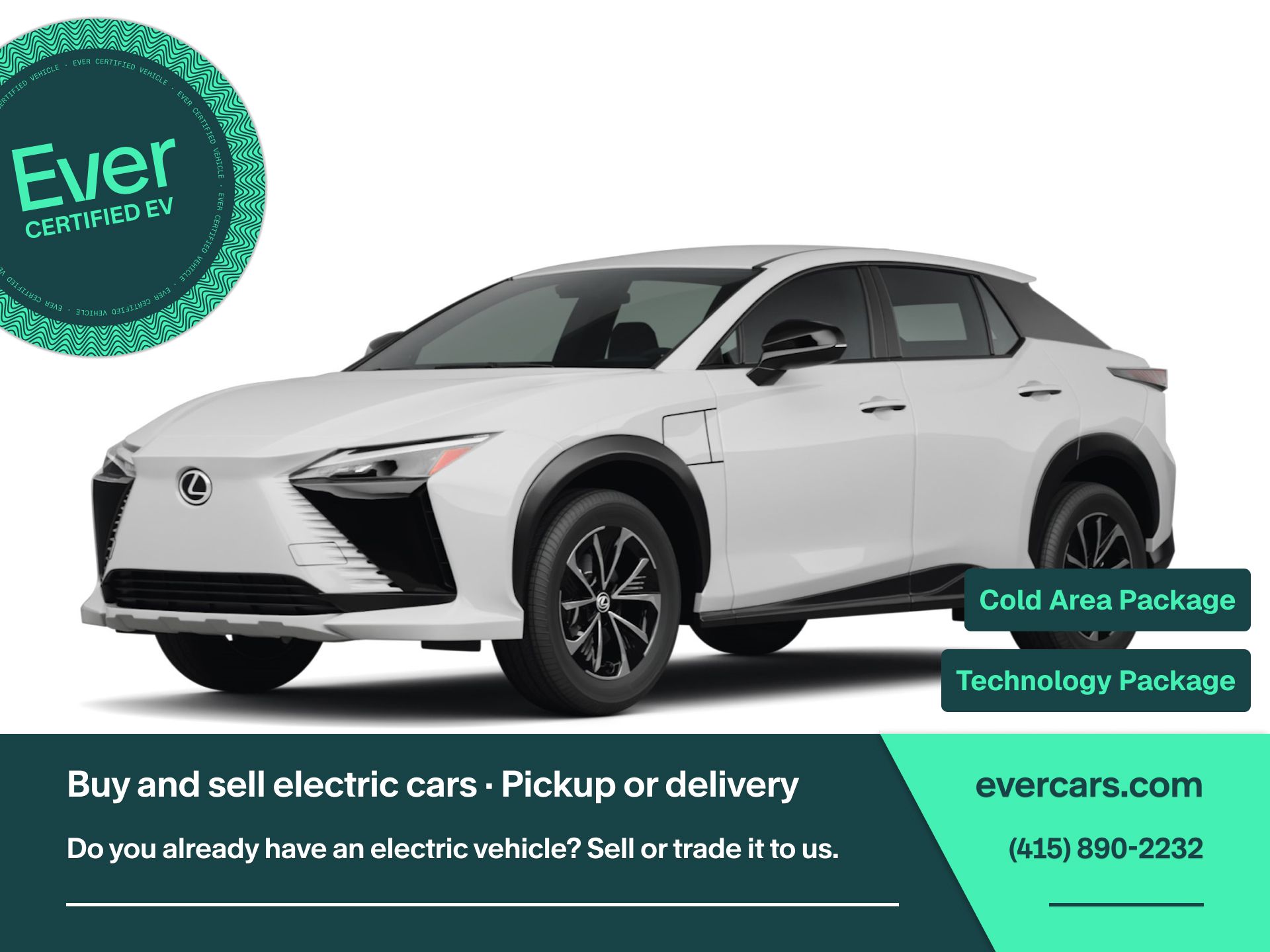 White Pearl 2023 Lexus RZ SUV / Crossover All-Wheel Drive Automatic