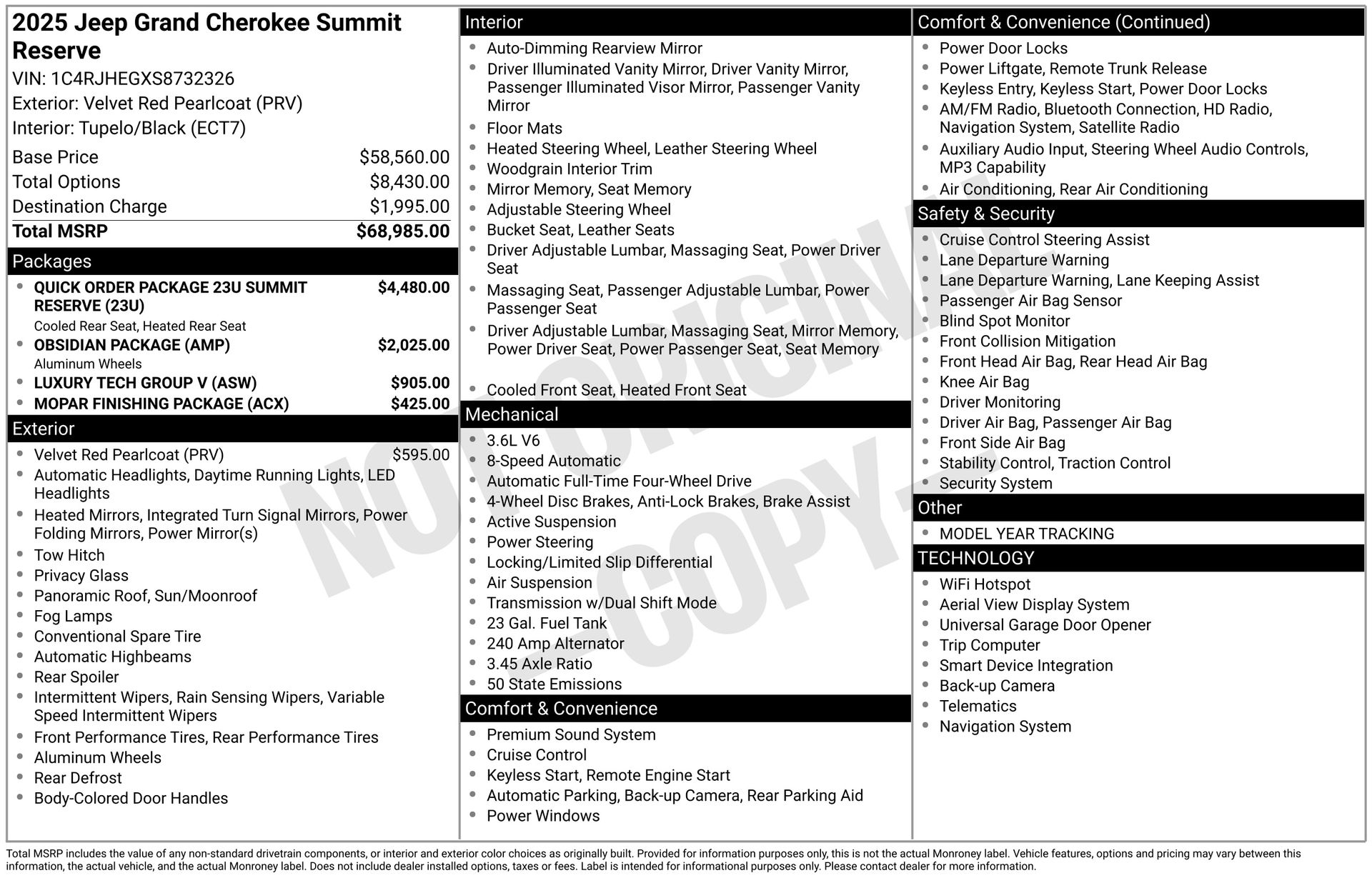 2025 JEEP GRAND CHEROKEE - Image 1