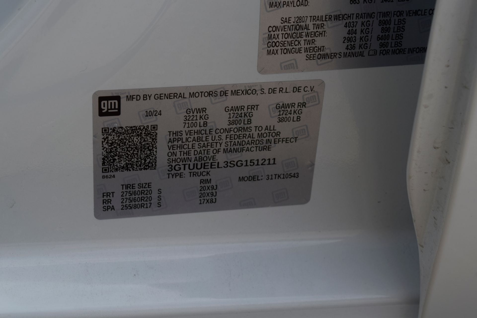 2025 GMC Sierra 1500 AT4 White at Bayway Cadillac of The Woodlands