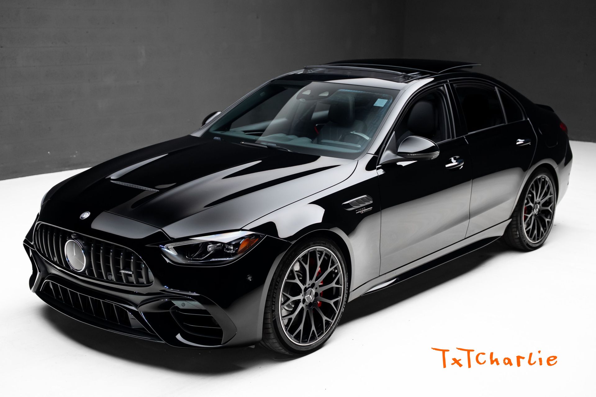 Black 2025 Mercedes-Benz C-Class Sedan All-Wheel Drive 9-Speed Automatic