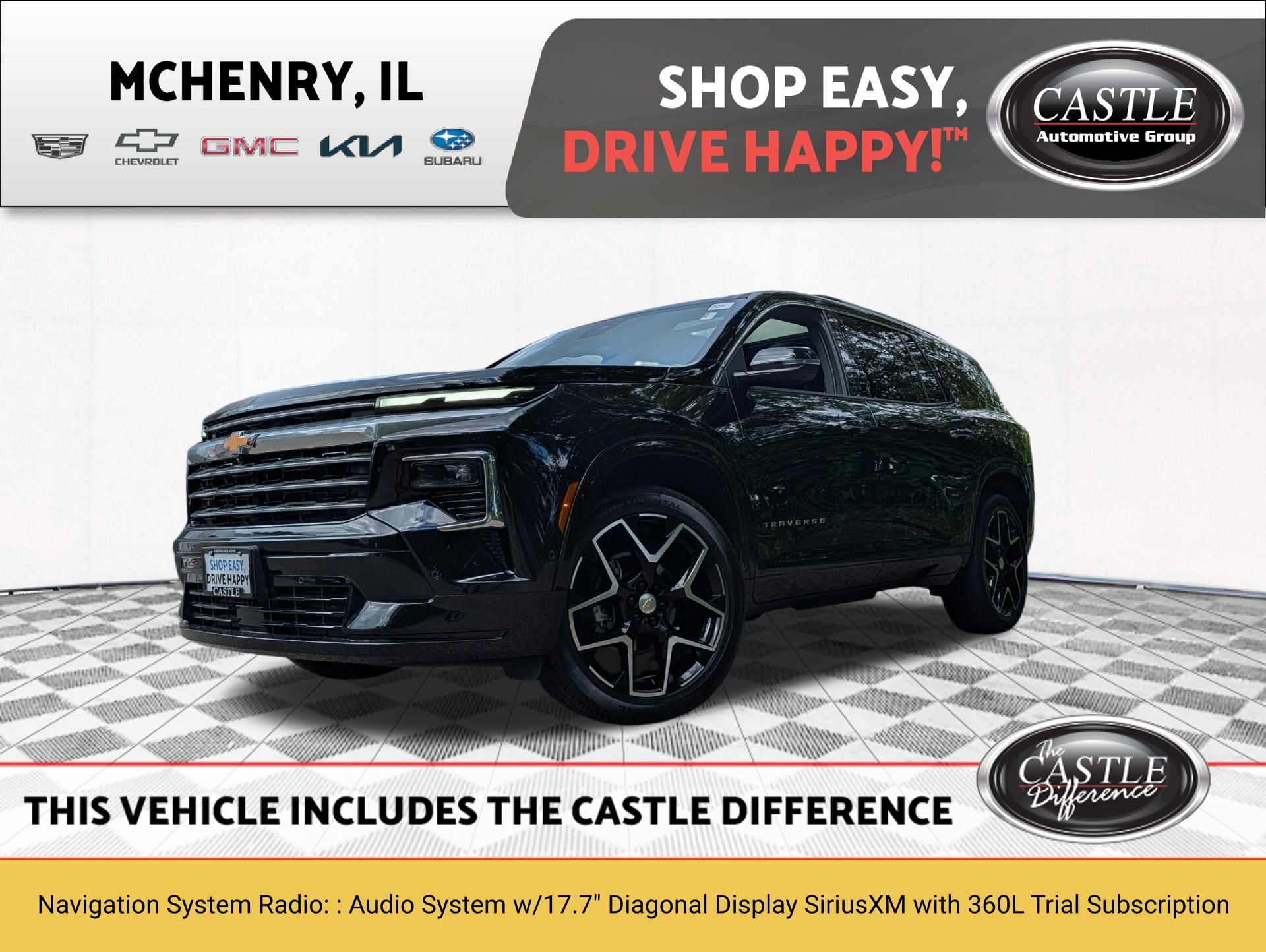 Mosaic Black Metallic 2026 Chevrolet Traverse SUV / Crossover Four-Wheel Drive 8-Speed Automatic
