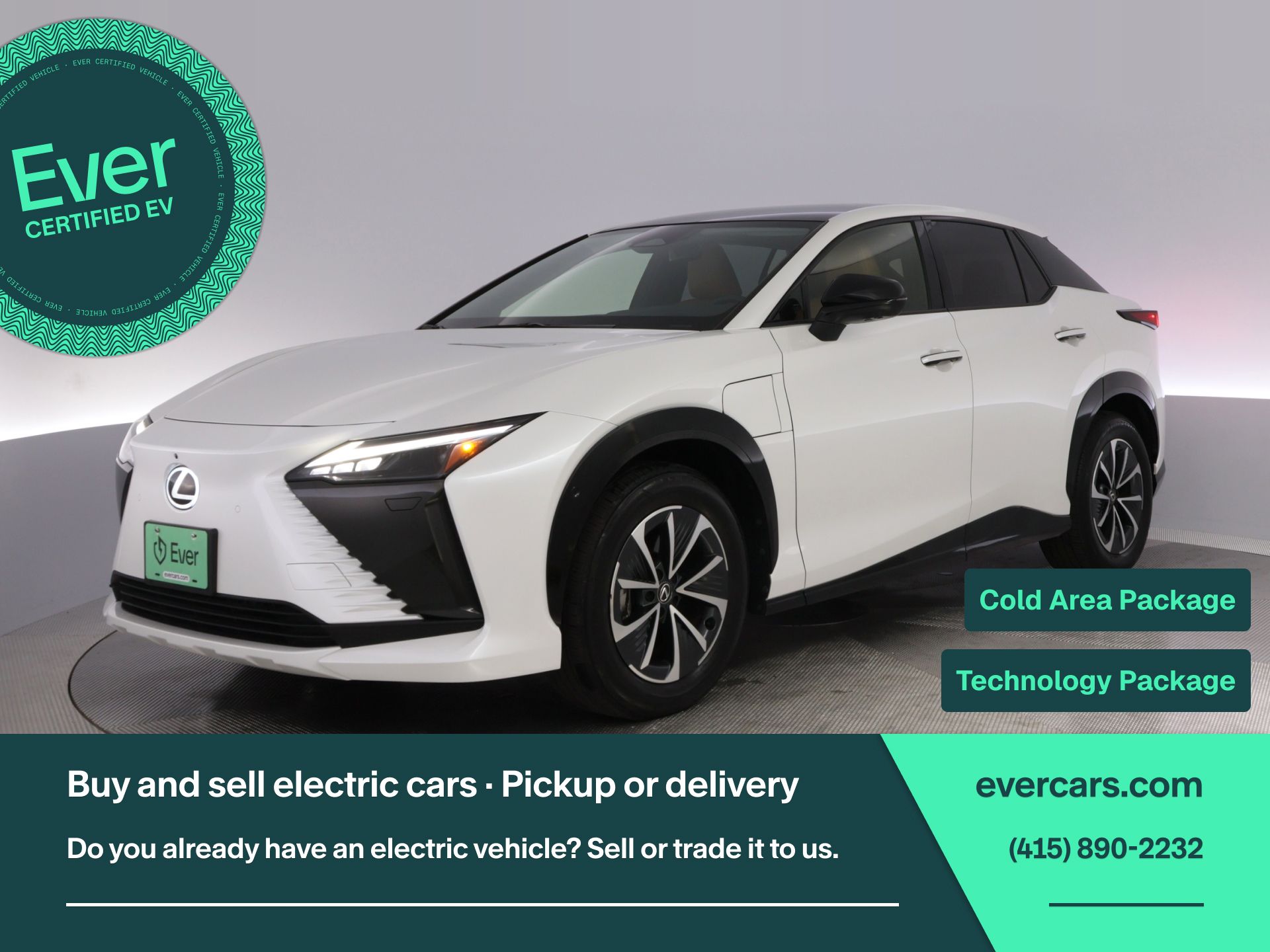 White Pearl 2023 Lexus RZ SUV / Crossover All-Wheel Drive Automatic