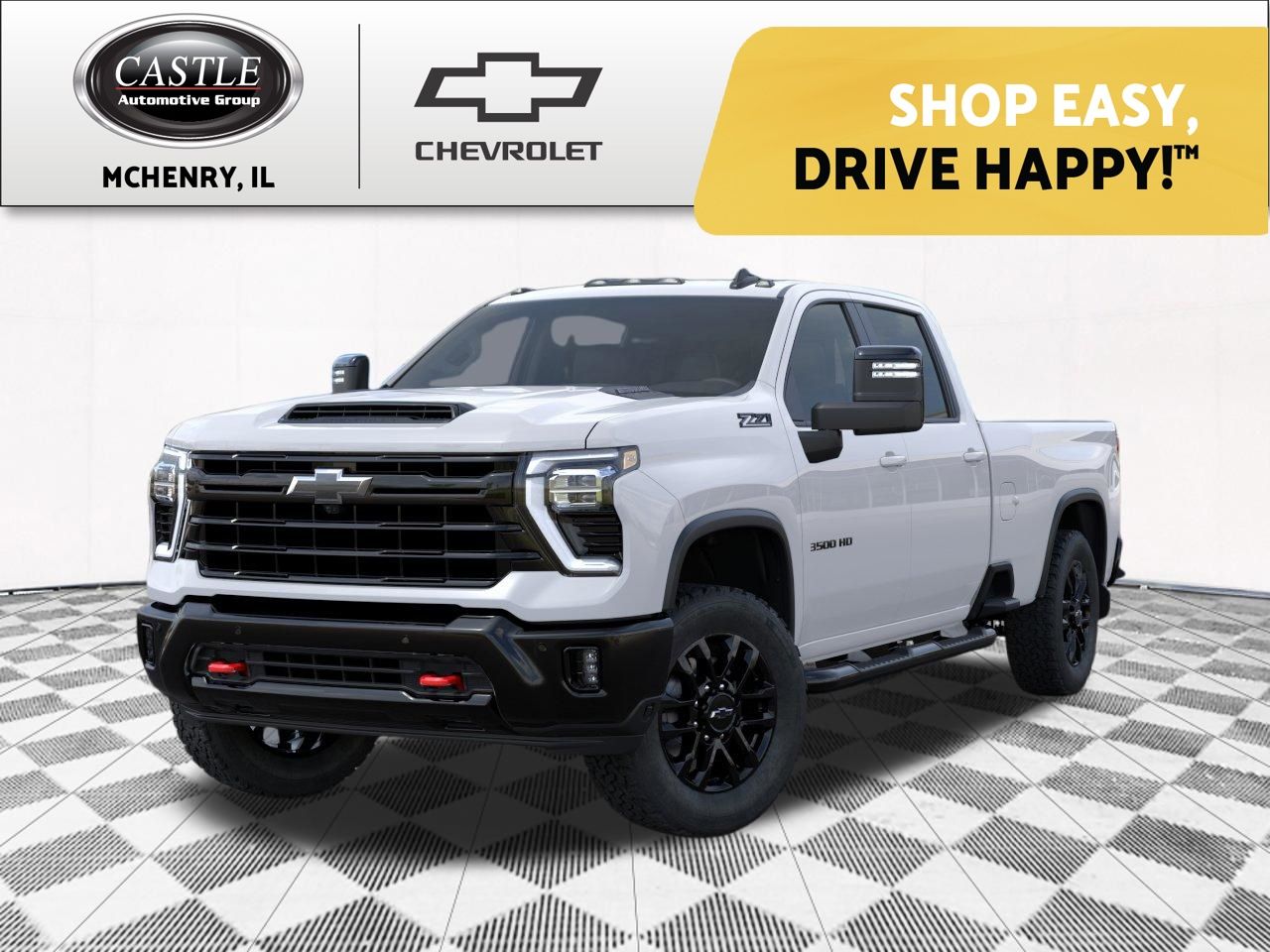 Summit White 2026 Chevrolet Silverado 3500HD Pickup Truck Four-Wheel Drive Automatic