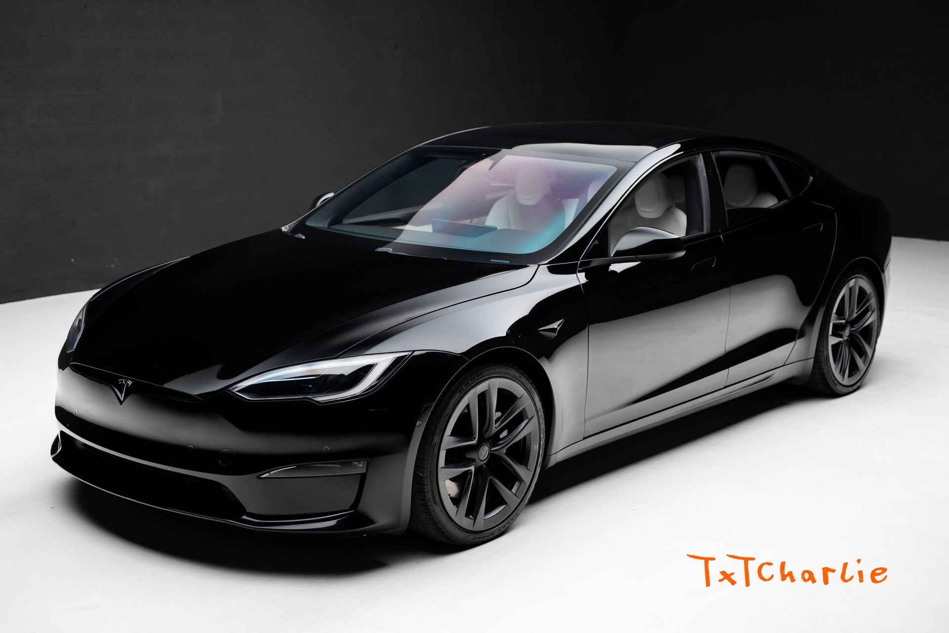 Black 2023 Tesla Model S Sedan All-Wheel Drive 1-Speed Automatic