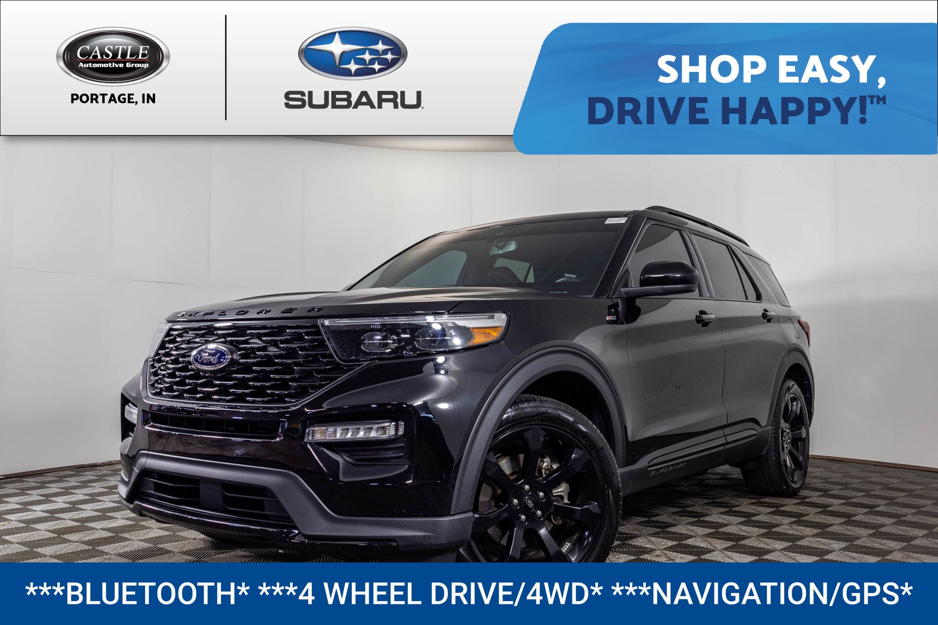 Black Metallic 2023 Ford Explorer SUV / Crossover All-Wheel Drive Automatic