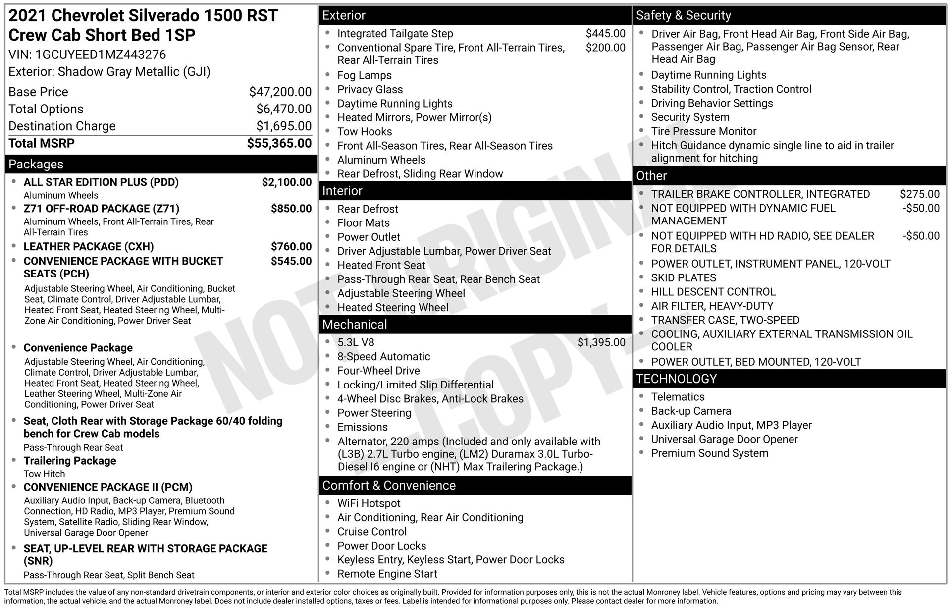 2021 Chevrolet Silverado 1500 RST Gray at Bob Mills Chevrolet