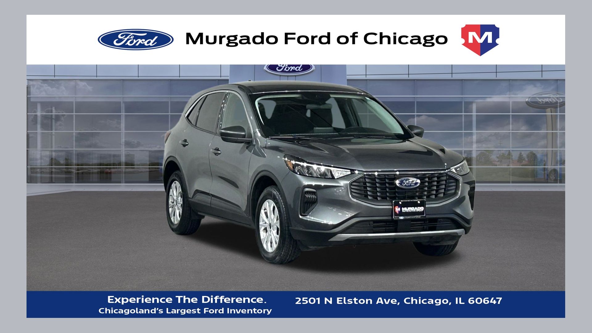 Gray Metallic 2024 Ford Escape SUV / Crossover All-Wheel Drive 8-Speed Automatic