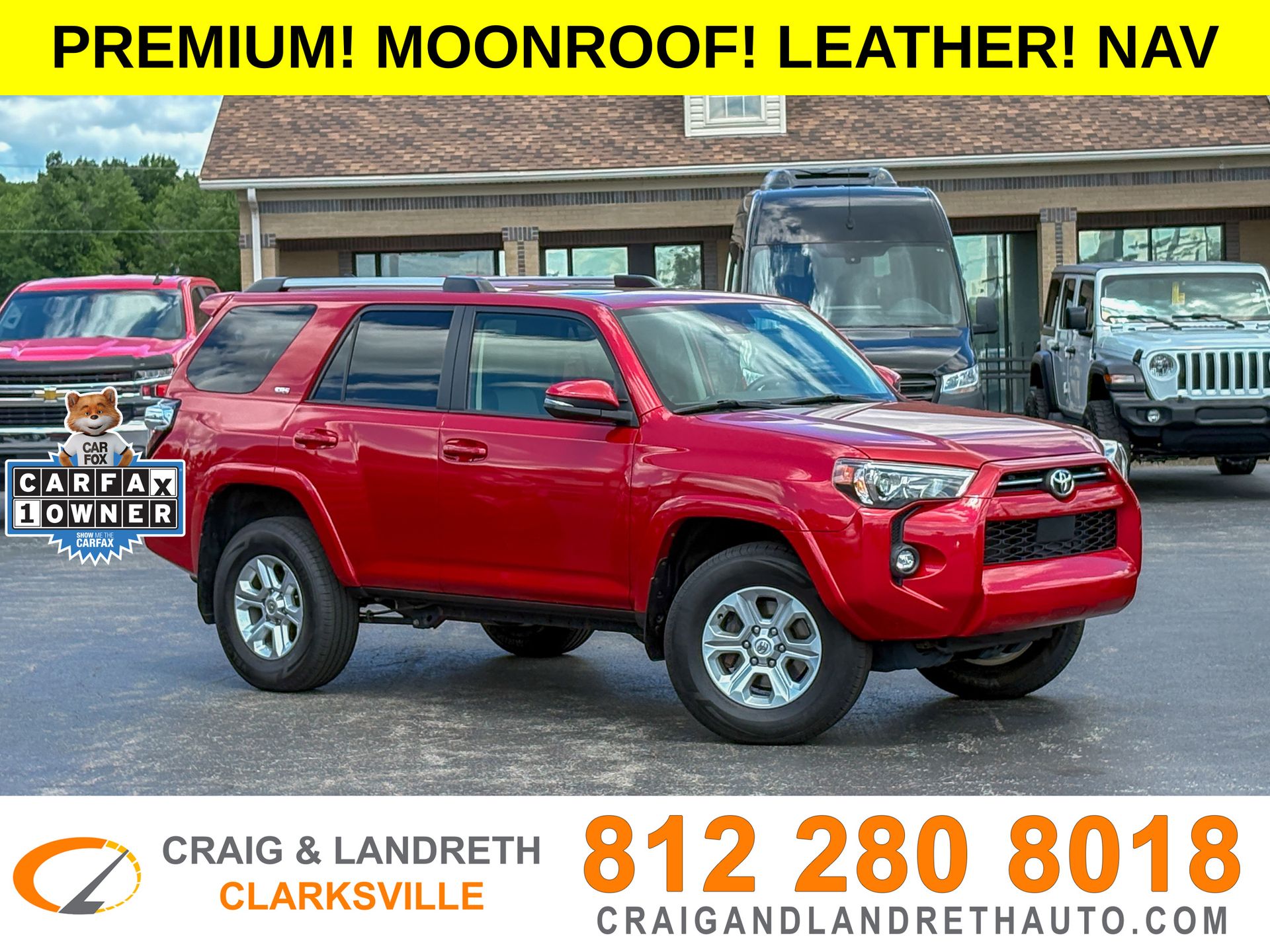 Barcelona Red Metallic 2022 Toyota 4Runner SUV / Crossover Four-Wheel Drive 5-Speed Automatic