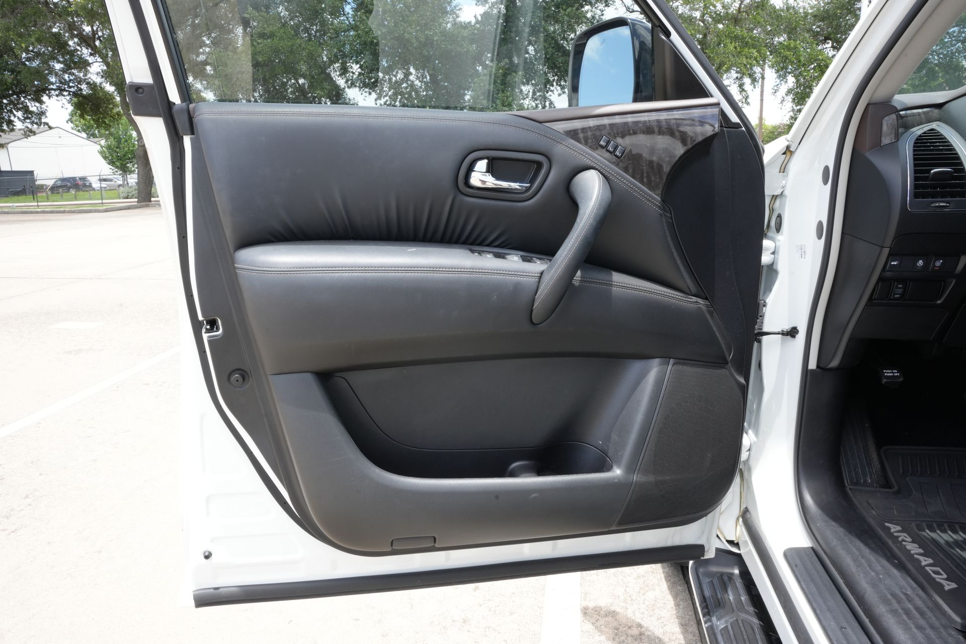 2023 Nissan Armada Platinum White at DeMontrond Ford