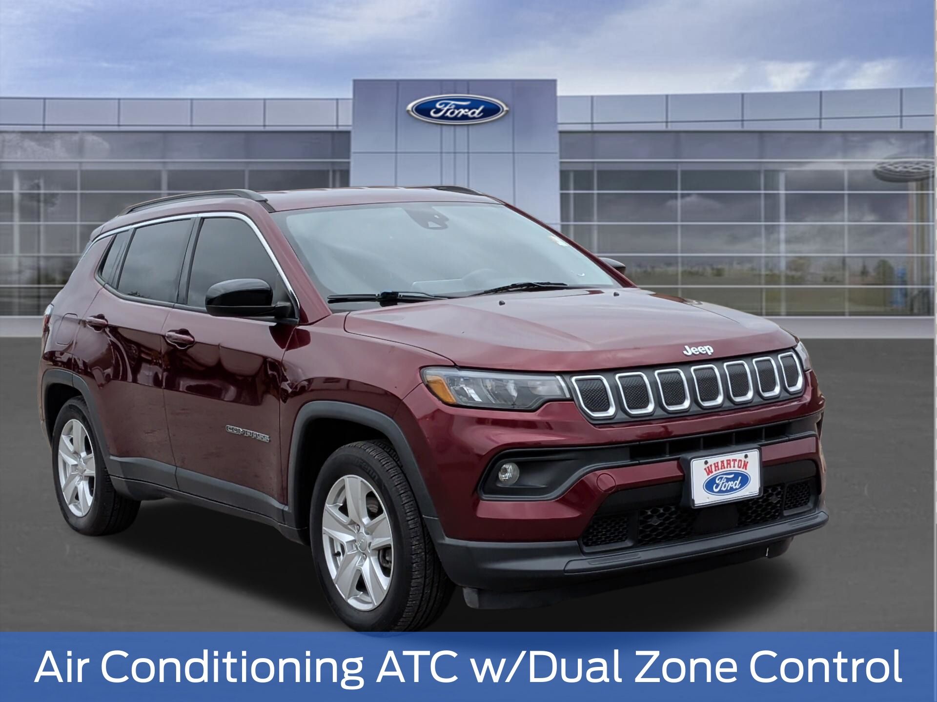 2022 Jeep Compass Latitude Red at AutoSavvy Houston Northwest