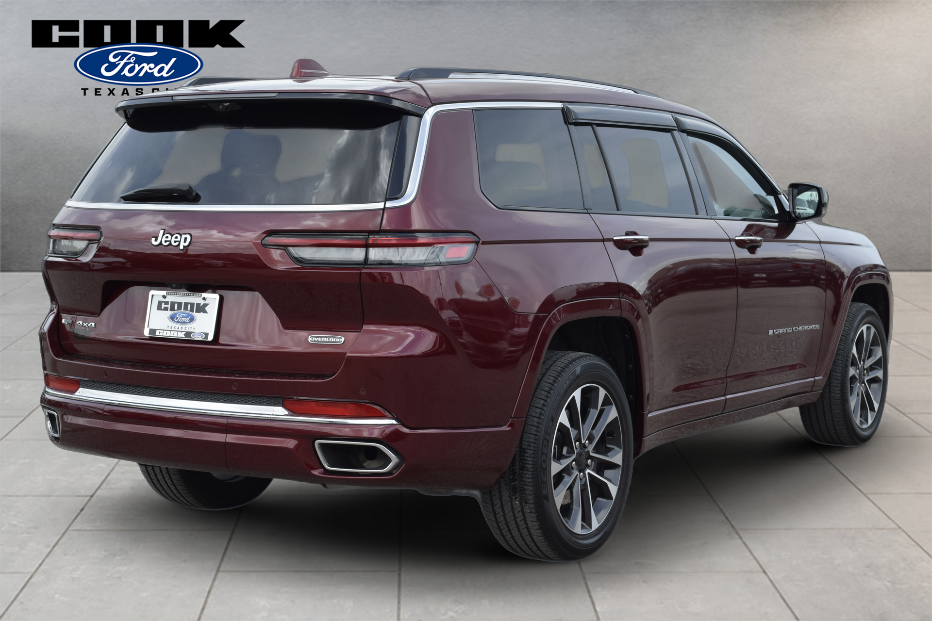 2021 Jeep Grand Cherokee L Overland Red at Bayshore Chrysler Jeep Dodge Ram