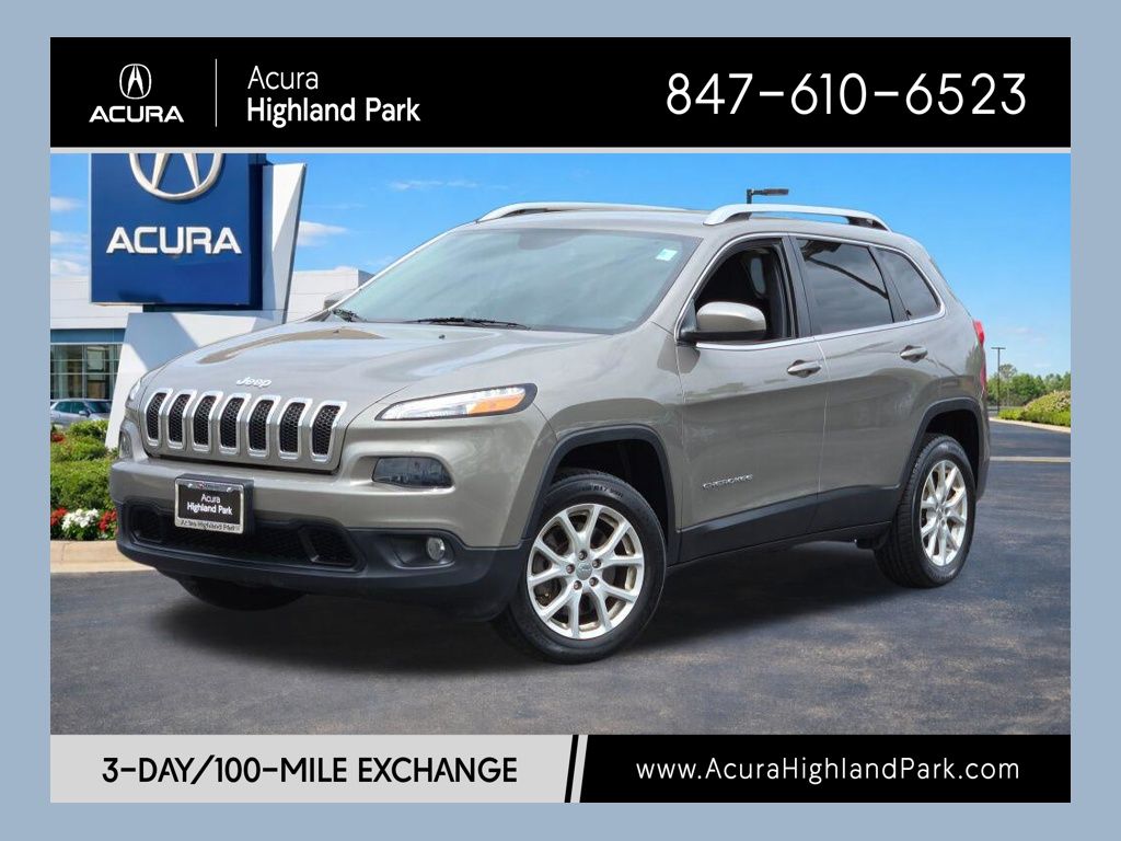 Light Brownstone Pearlcoat 2018 Jeep Cherokee SUV / Crossover Four-Wheel Drive 9-Speed Automatic