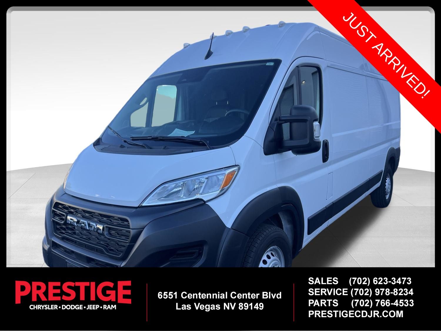 Bright White Clearcoat 2025 RAM ProMaster Van 9-Speed Automatic