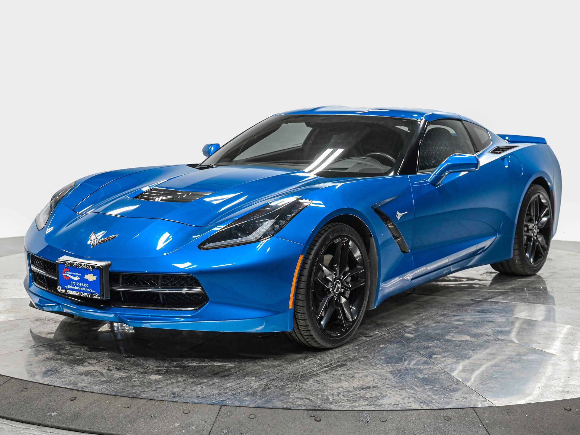Laguna Blue Tintcoat 2015 Chevrolet Corvette Stingray 3LT Coupe RWD Coupe Rear-Wheel Drive 8-Speed Automatic