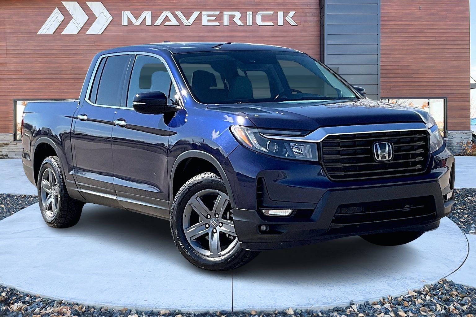 Black (Obsidian Blue) 2022 Honda Ridgeline RTL-E AWD Pickup Truck All-Wheel Drive Automatic