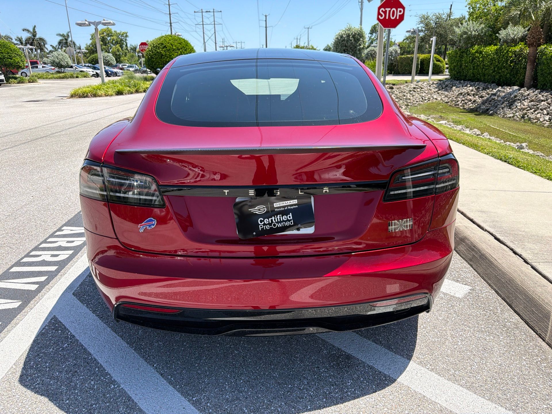 Used 2024 Ultra Red Tesla Plaid image 4