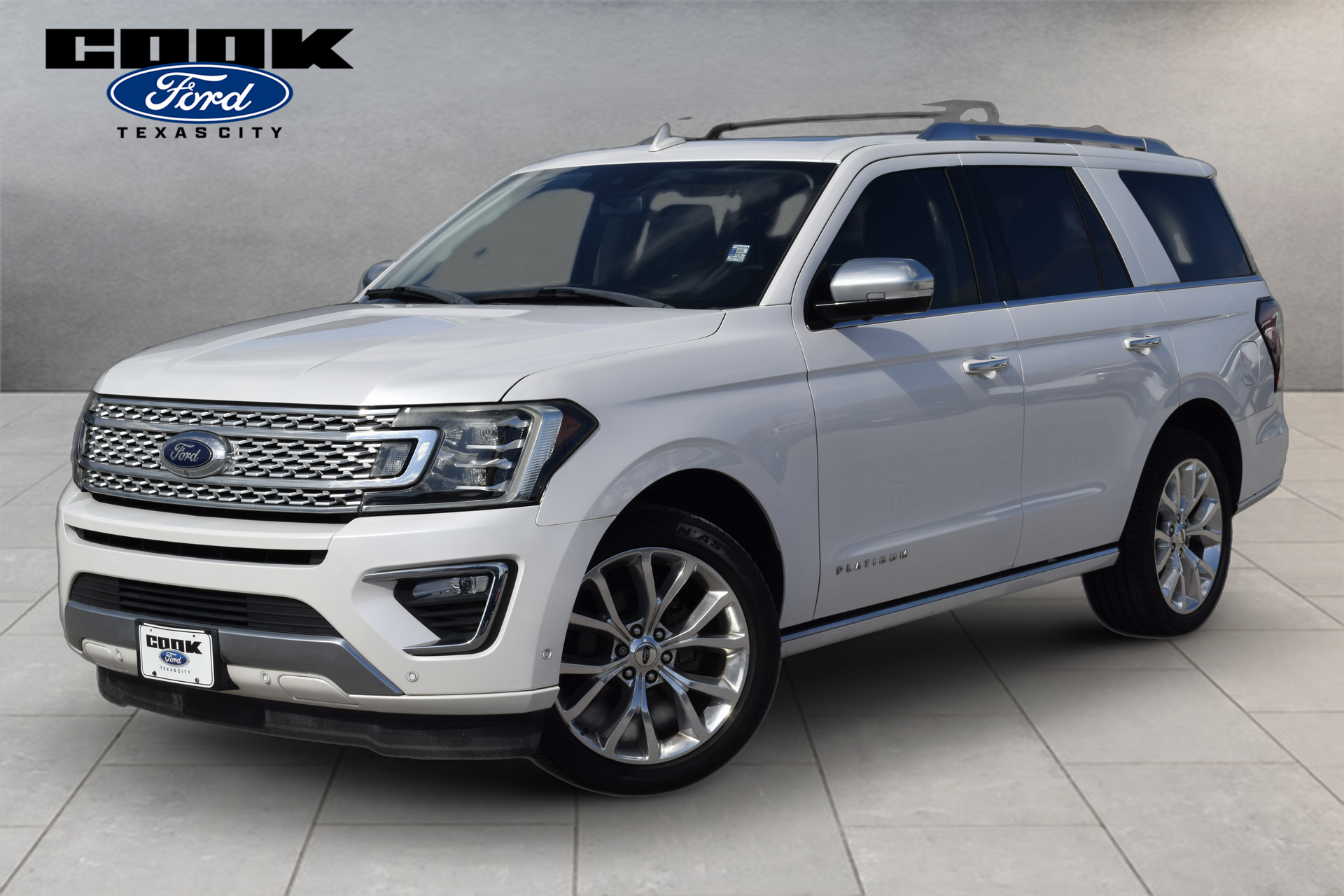 2019 Ford Expedition Platinum White at Emmons Autoplex