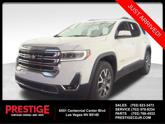 Summit White 2023 GMC Acadia SLT FWD SUV / Crossover Front-Wheel Drive 9-Speed Automatic