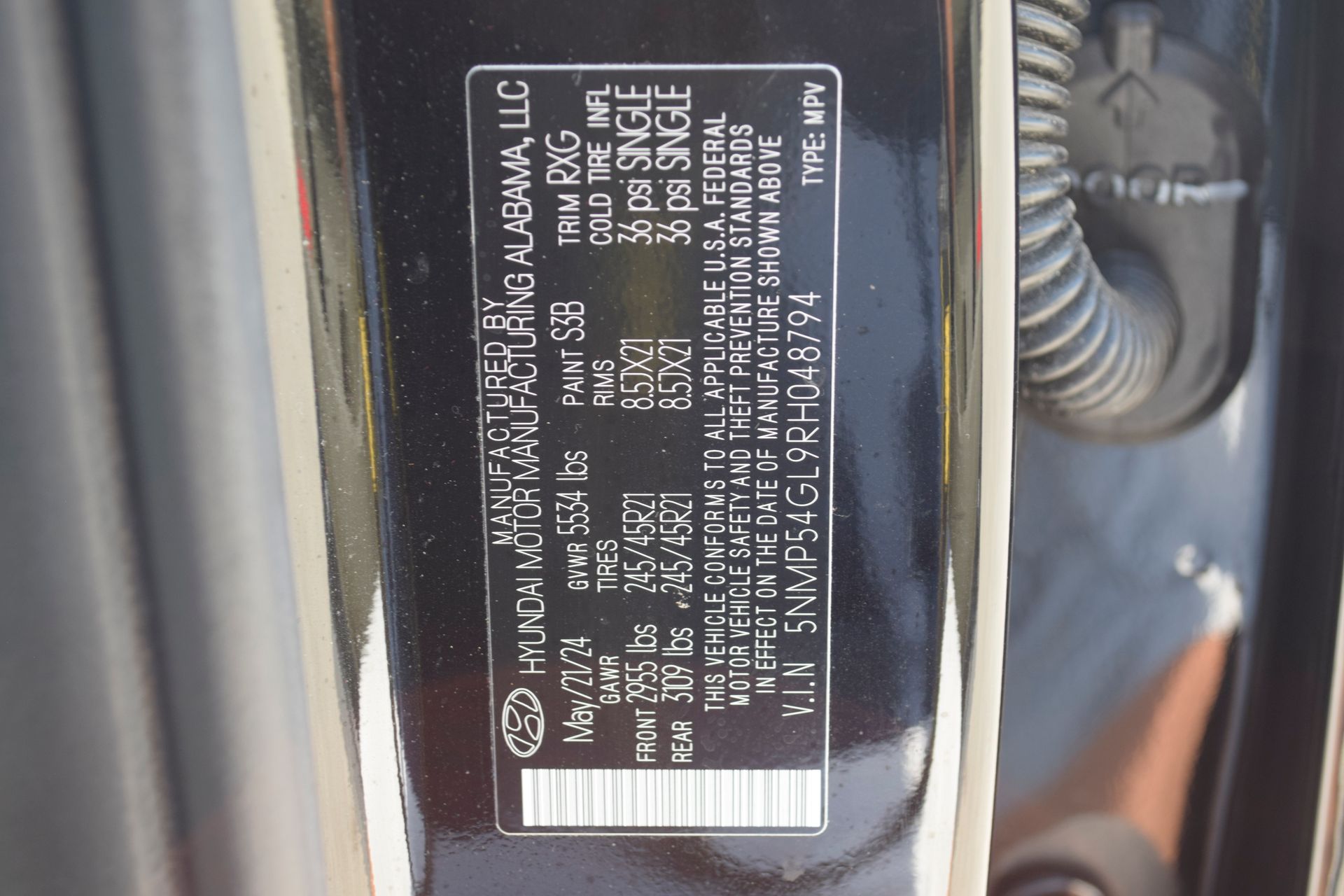 2024 Hyundai Santa Fe Calligraphy Black at Cook Ford