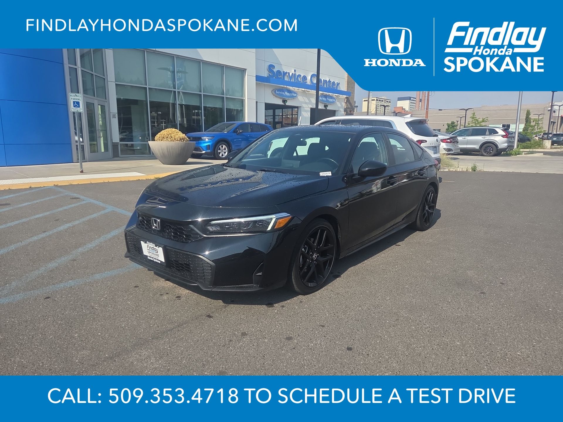Black 2025 Honda Civic Hatchback Hatchback Front-Wheel Drive Continuously Variable Transmission