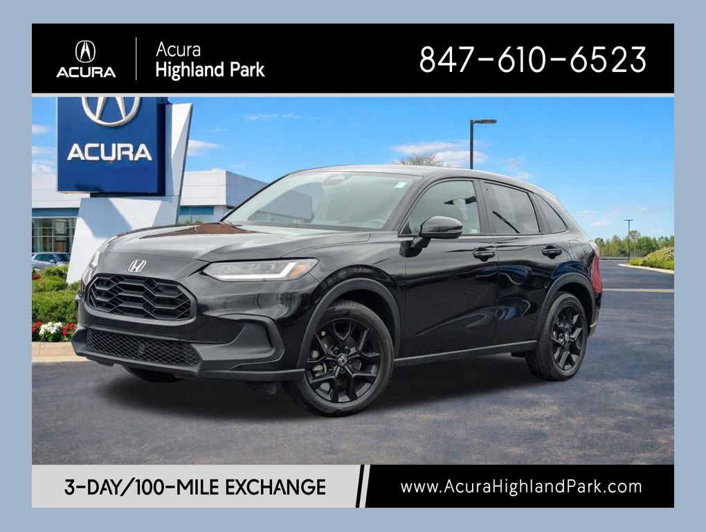 Crystal Black Pearl 2023 Honda HR-V Sport AWD SUV / Crossover All-Wheel Drive Continuously Variable Transmission