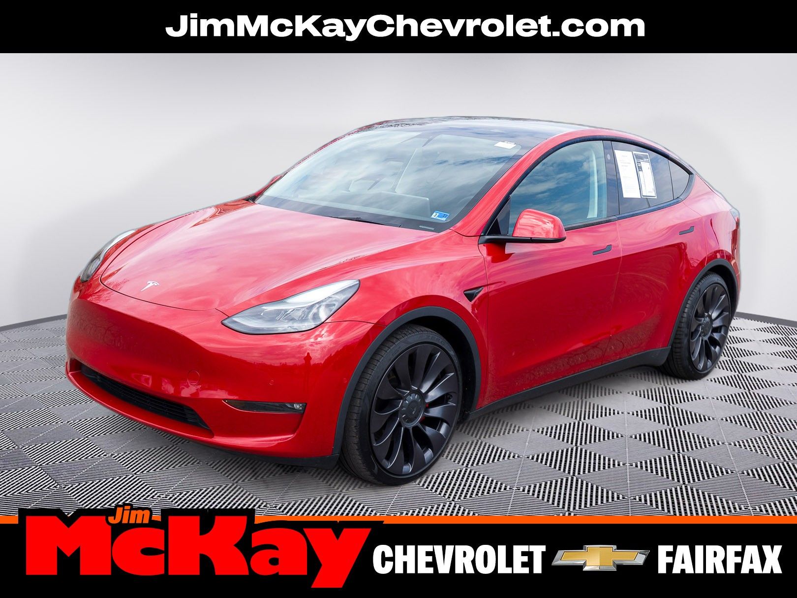 Red Multi-Coat 2022 Tesla Model Y Performance AWD SUV / Crossover All-Wheel Drive 1-Speed Dual Clutch