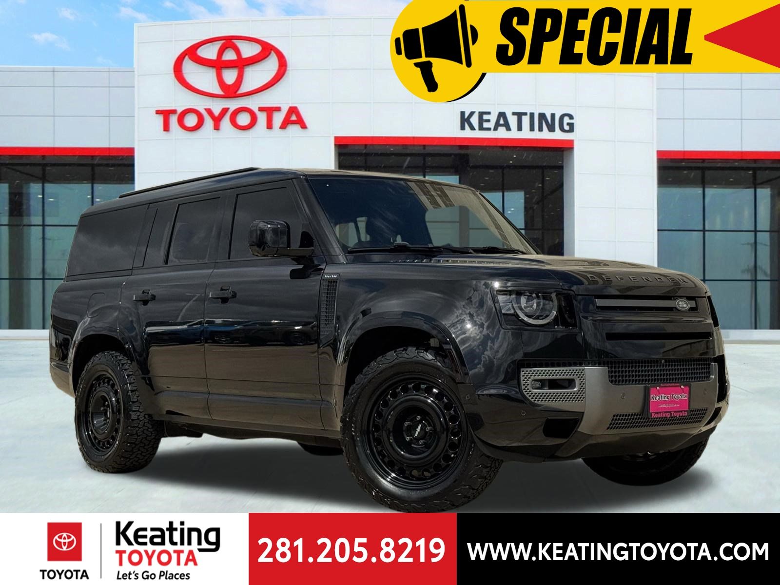 Santorini Black Metallic 2024 Land Rover Defender 130 P400 Outbound AWD SUV / Crossover All-Wheel Drive 8-Speed Automatic