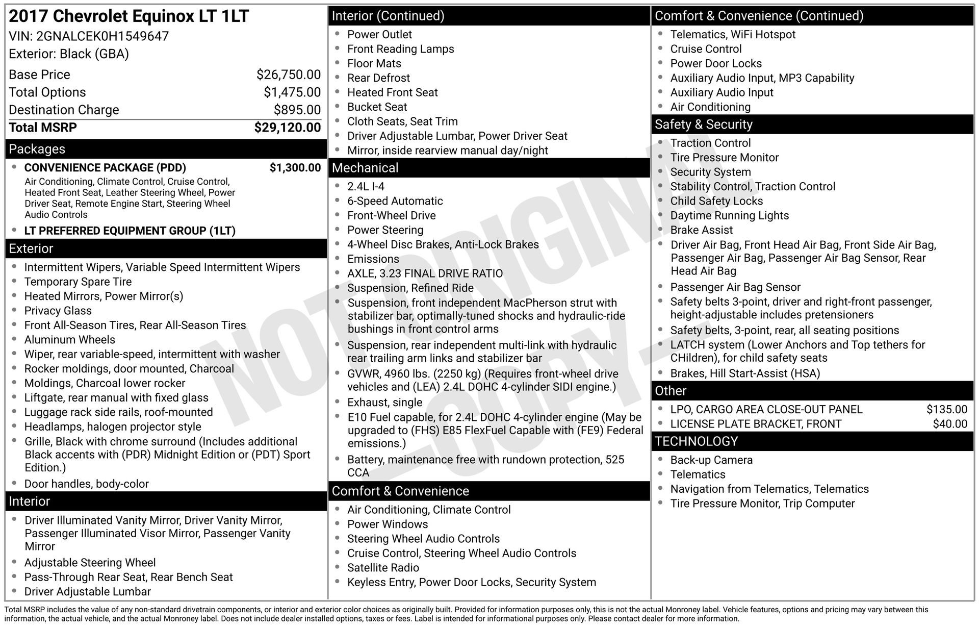 2017 CHEVROLET EQUINOX - Image 3