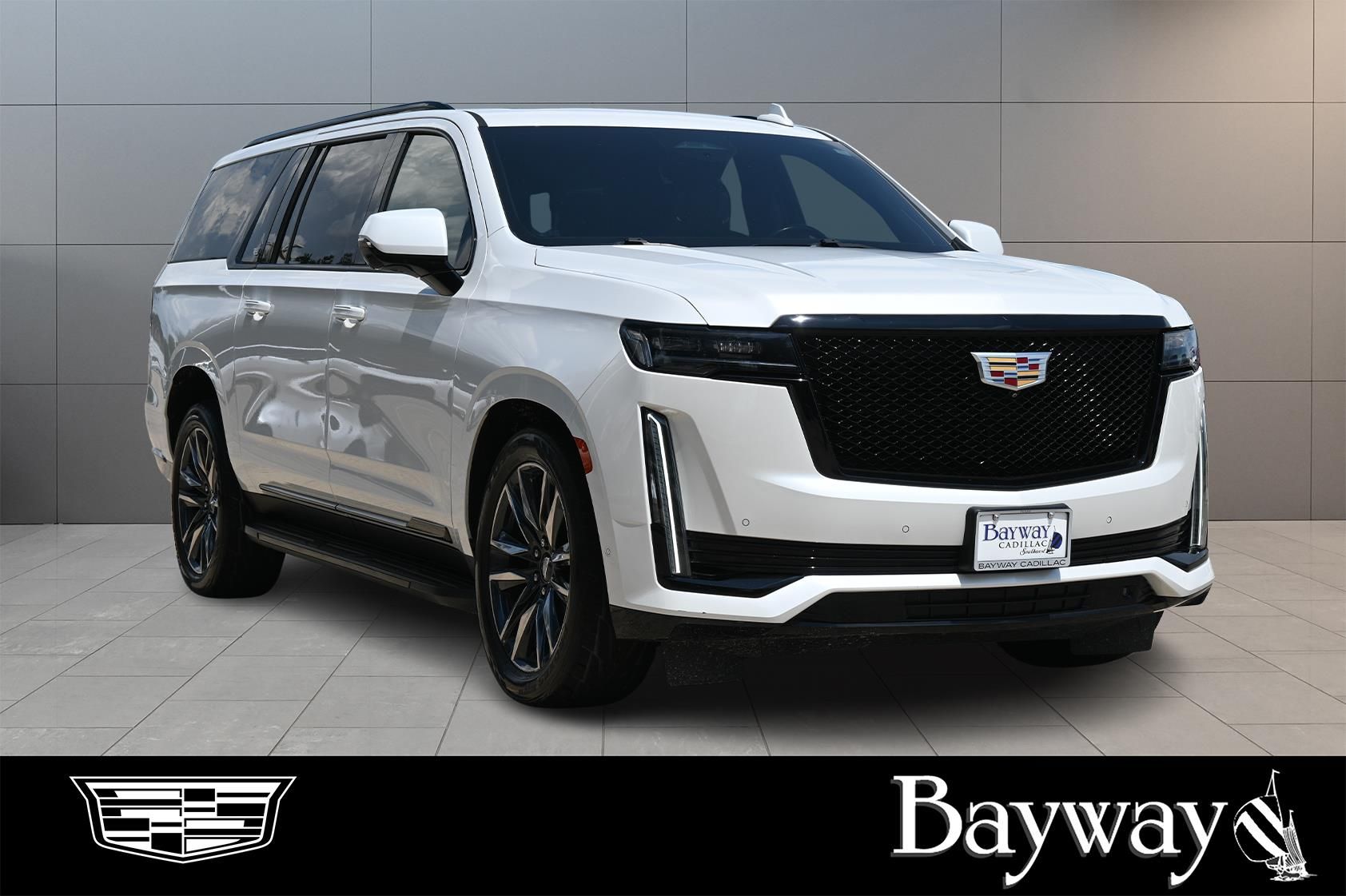 2021 Cadillac Escalade ESV Sport White at Shottenkirk Kia Fort Bend
