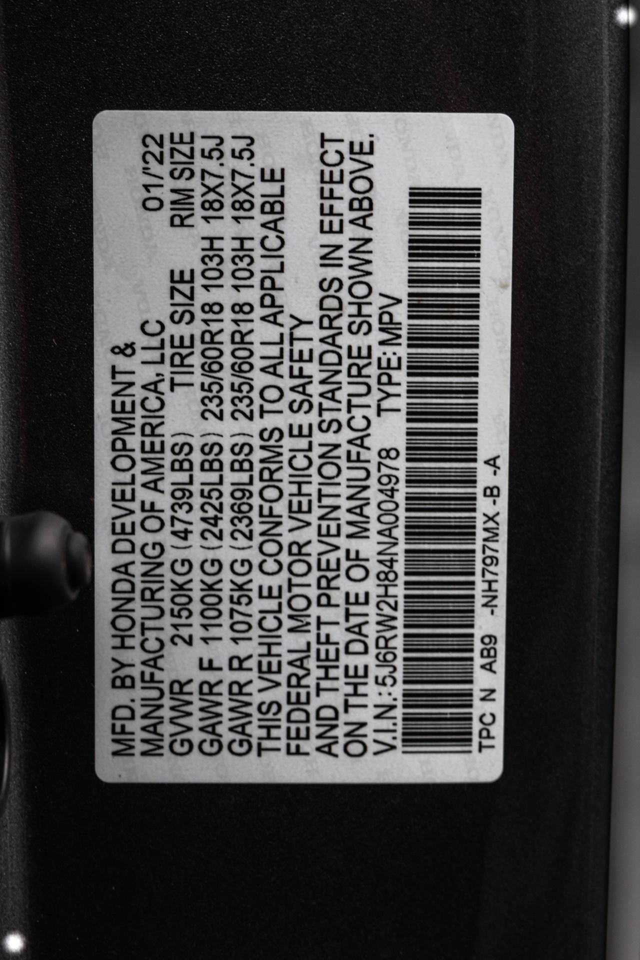 2022 HONDA CR-V - Image 42