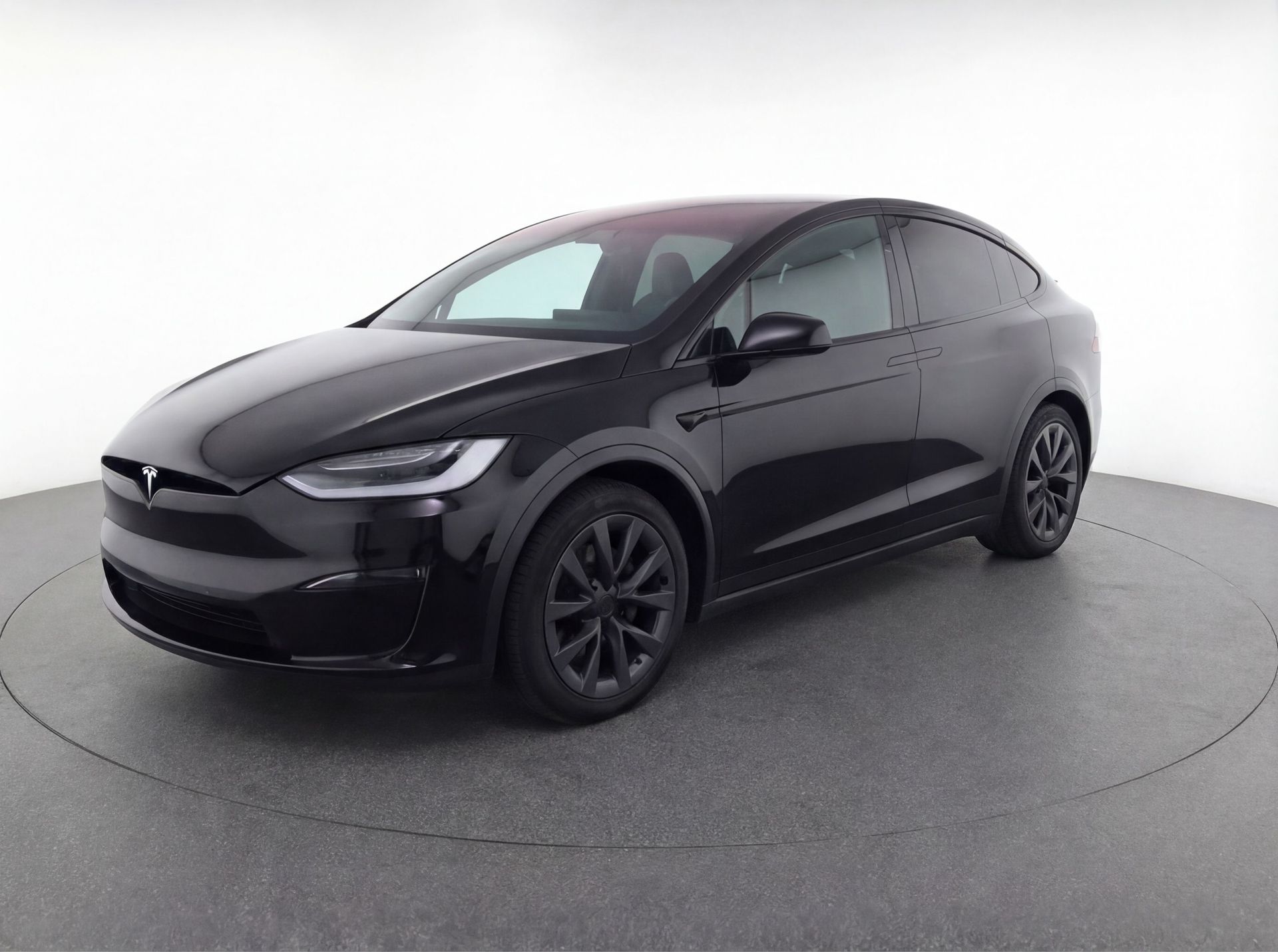 Solid Black 2024 Tesla Model X AWD SUV / Crossover All-Wheel Drive 1-Speed Automatic