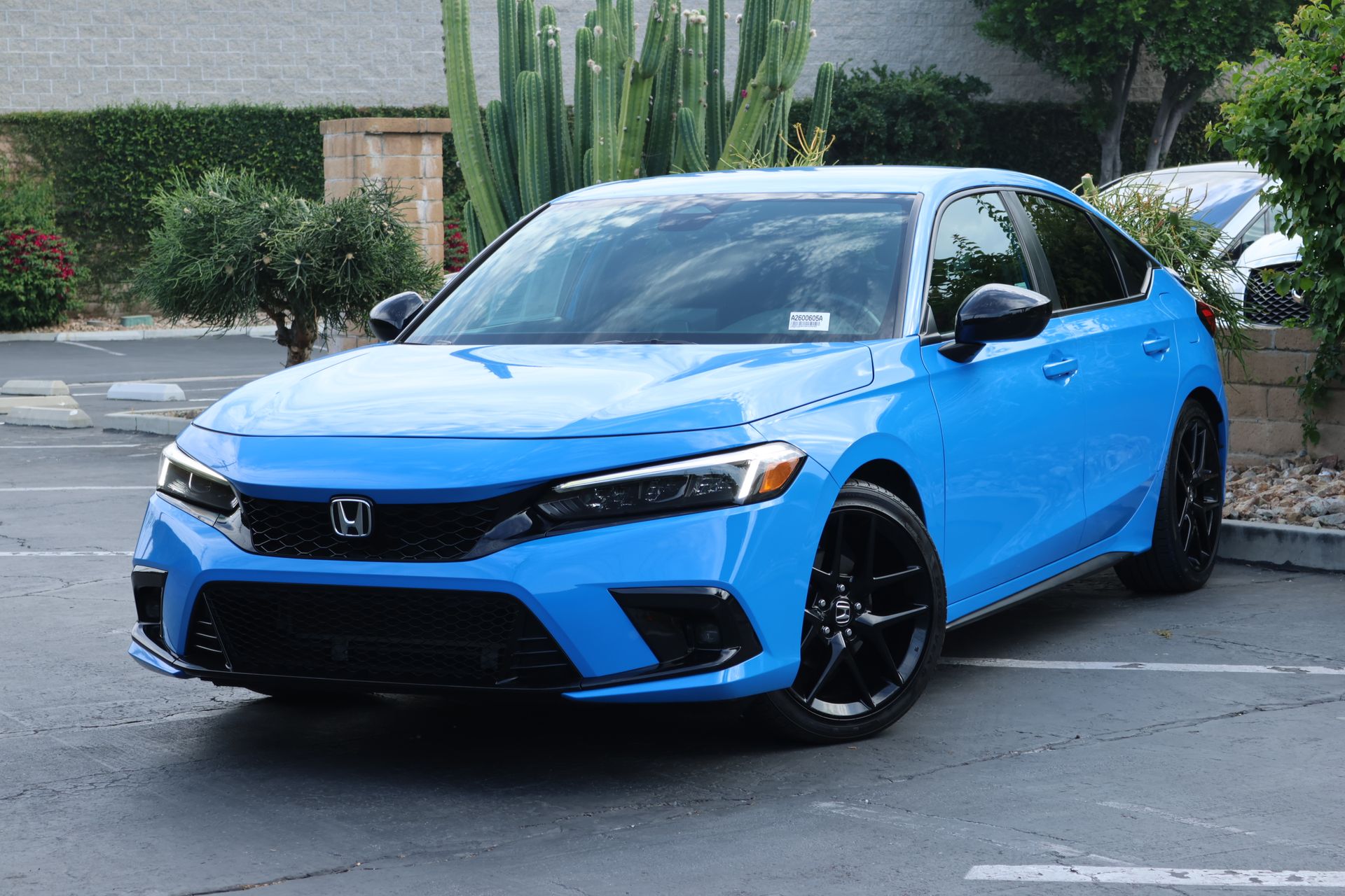 Boost Blue Pearl 2024 Honda Civic Hatchback Hatchback Front-Wheel Drive Continuously Variable Transmission