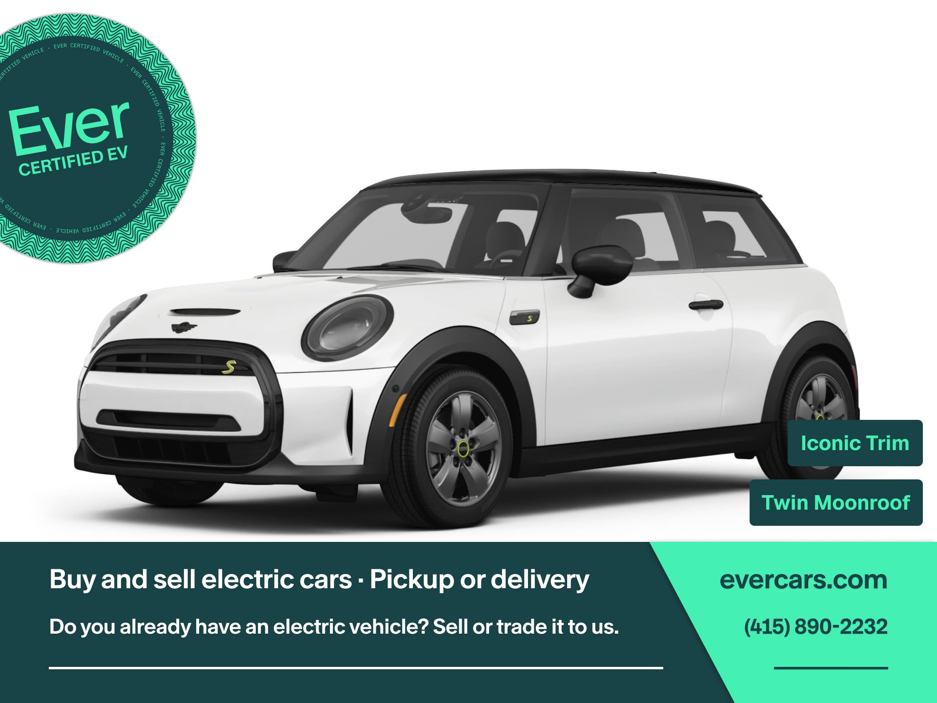 White Metallic 2024 MINI Cooper Hatchback 1-Speed Automatic